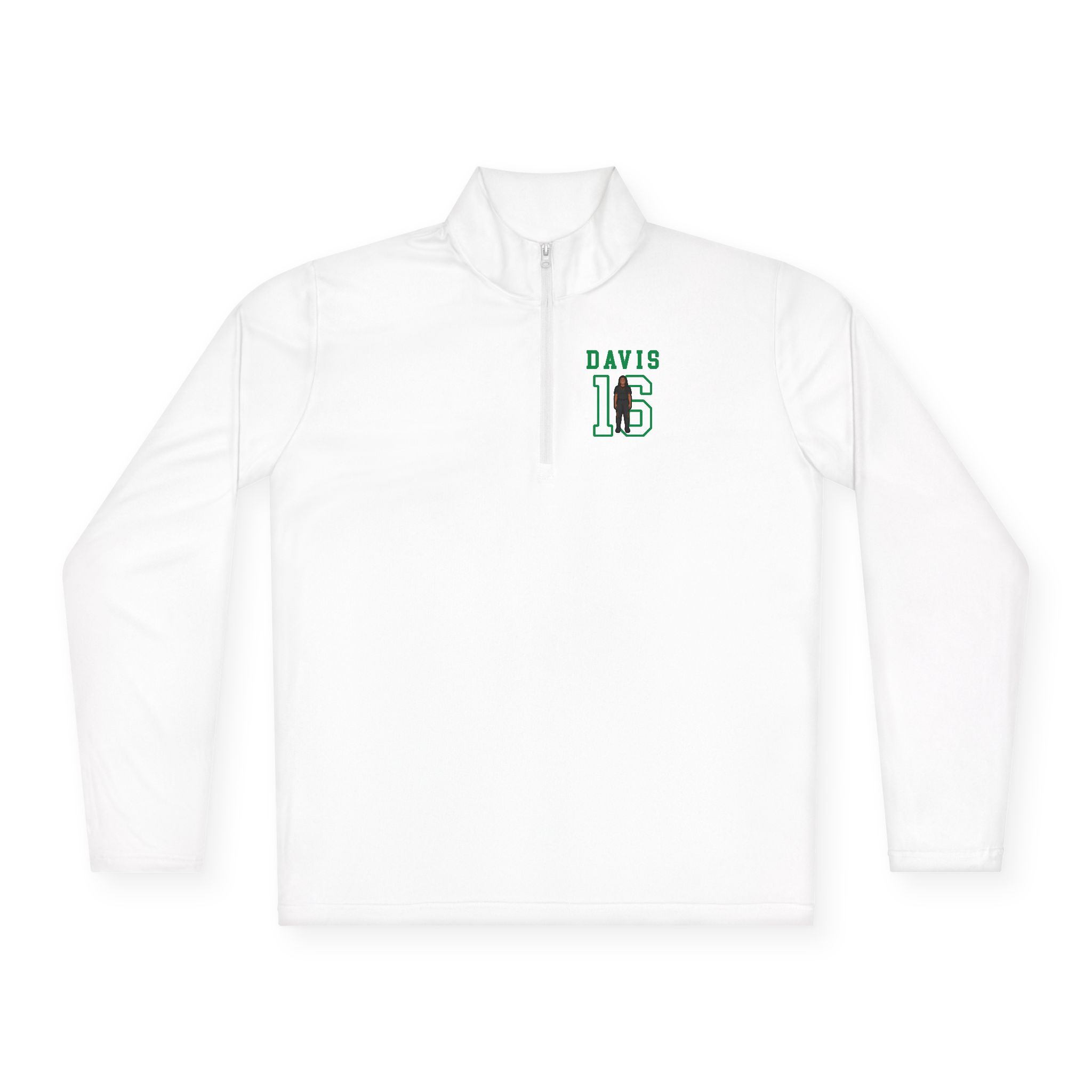 Q-Zip Pullover — character_shirsey in White