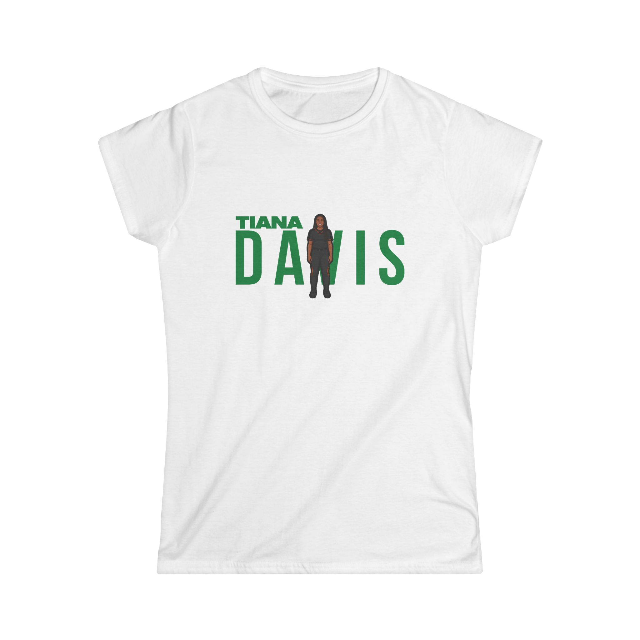 Women's Softstyle Tee — character_player_name in White