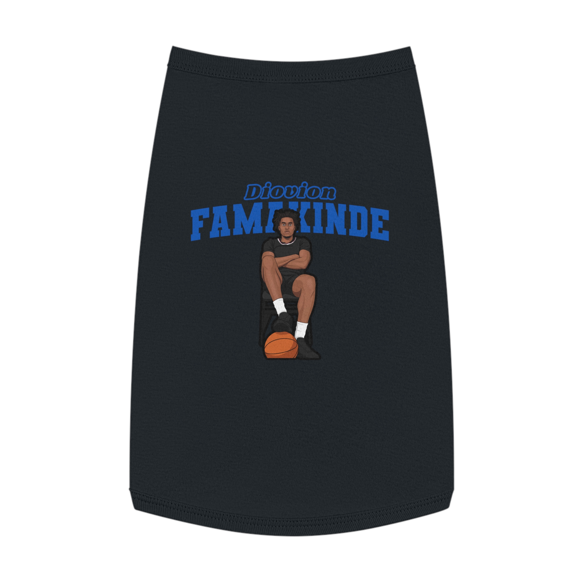 Pet Tank Top — character_name_arch in Black