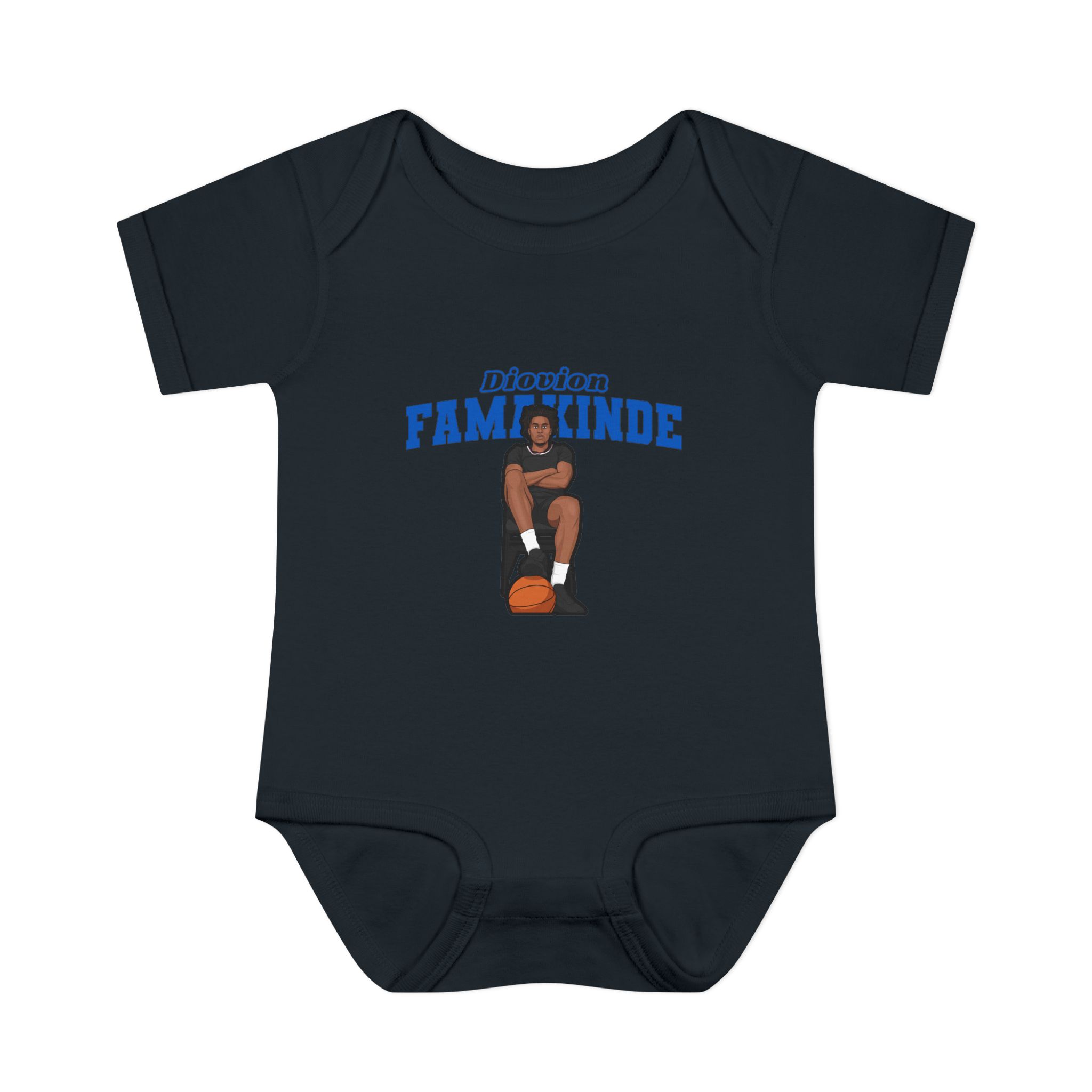 Baby Onesie — character_name_arch in Black