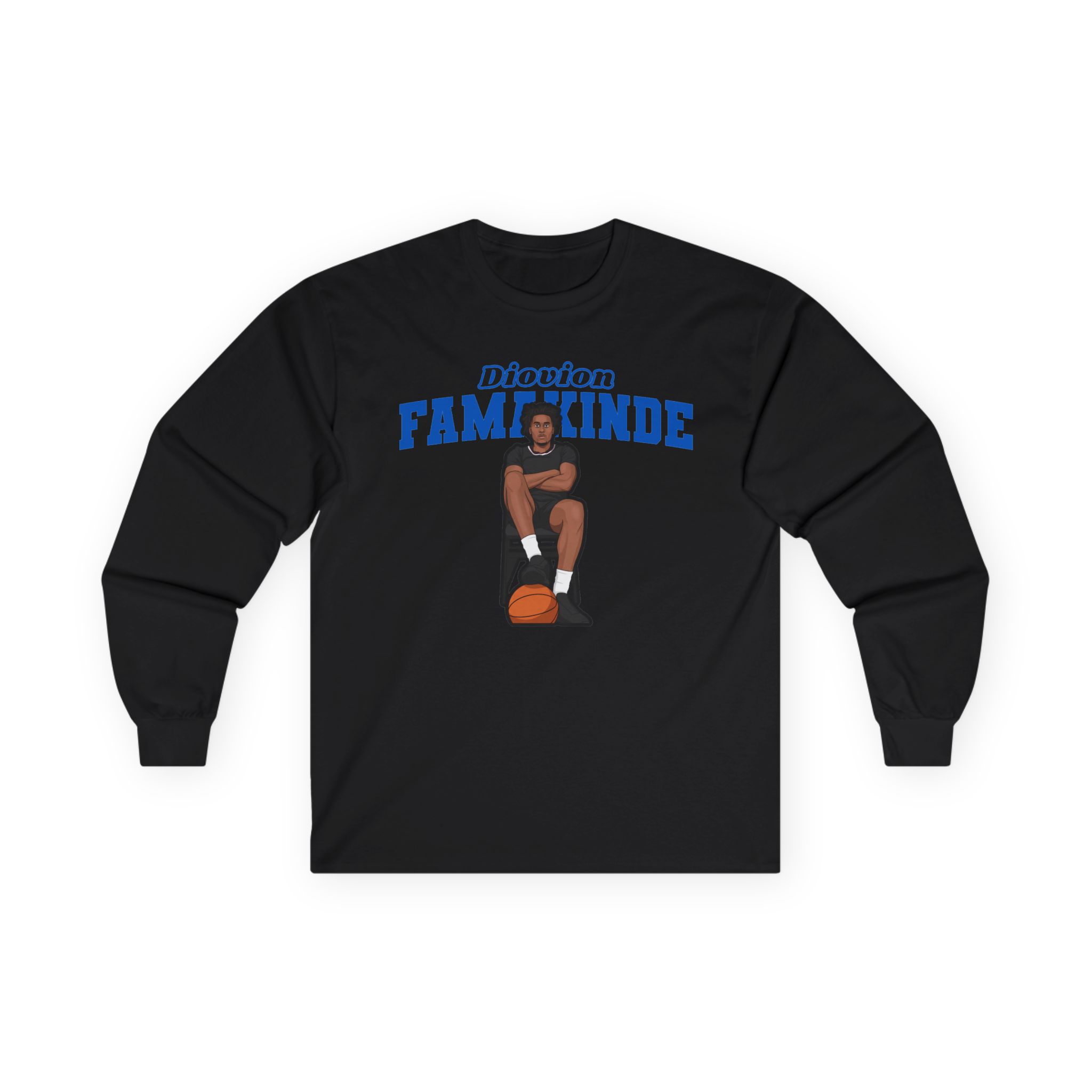 Long Sleeve Tee — character_name_arch in Black