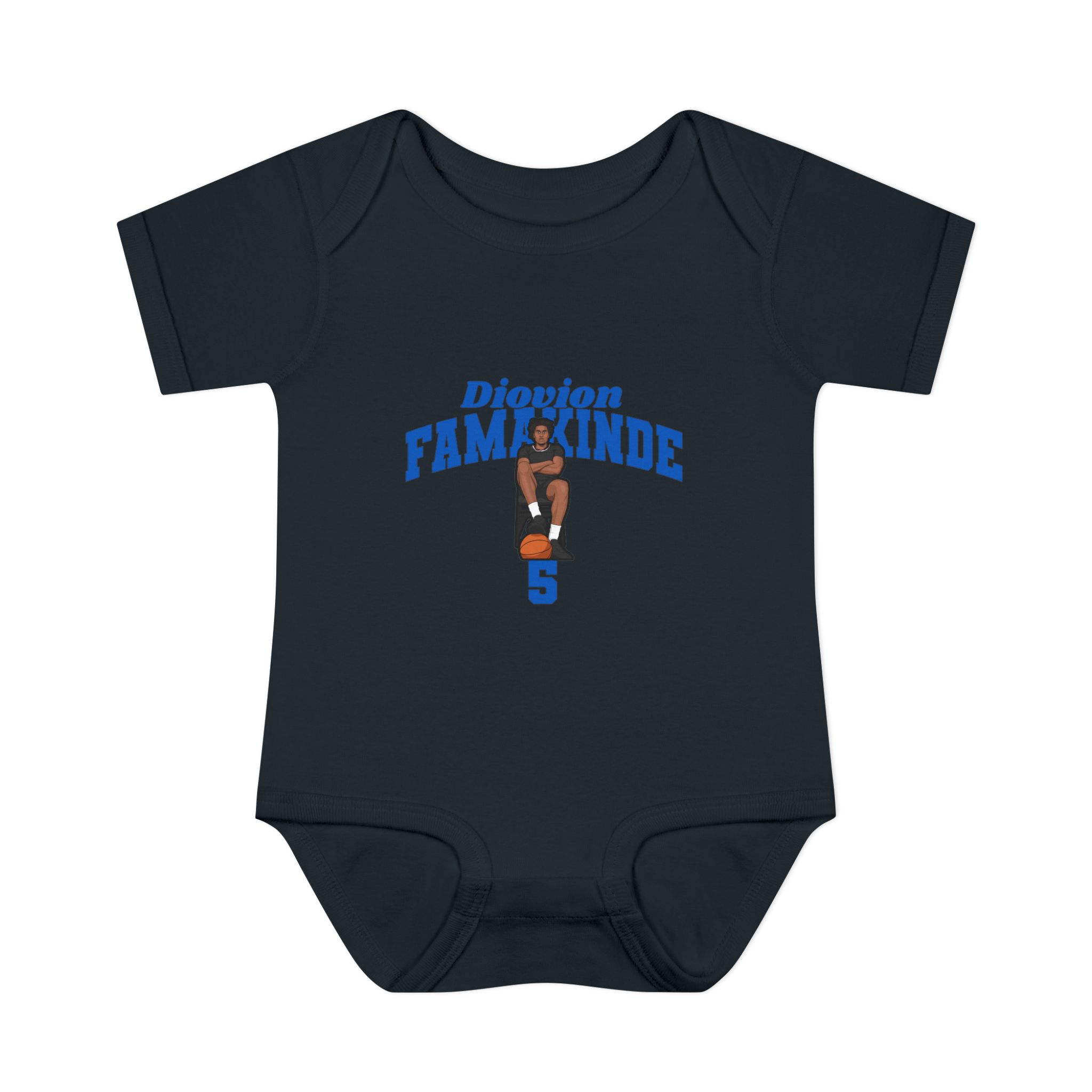 Baby Onesie — character_signature_arch in Black