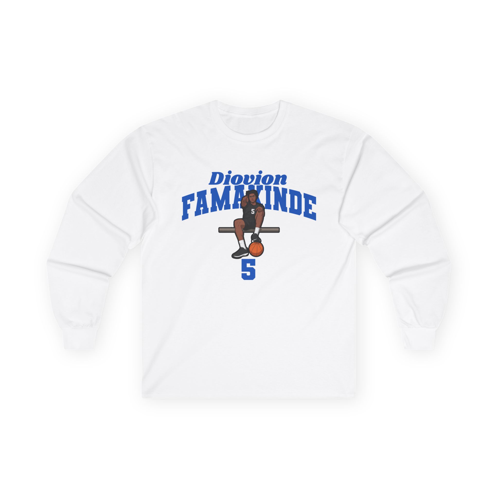 Long Sleeve Tee — character_signature_arch in White
