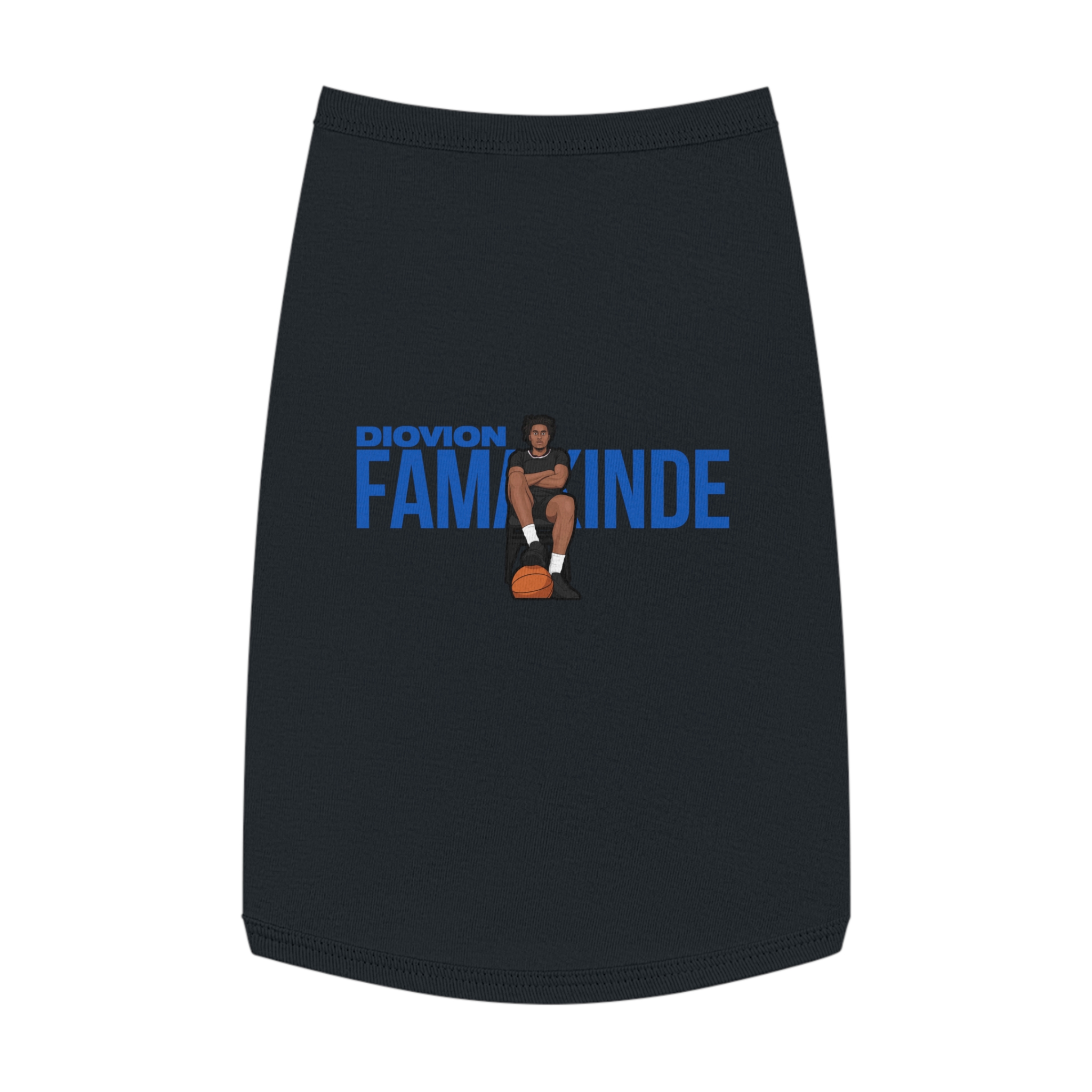 Pet Tank Top — character_player_name in Black