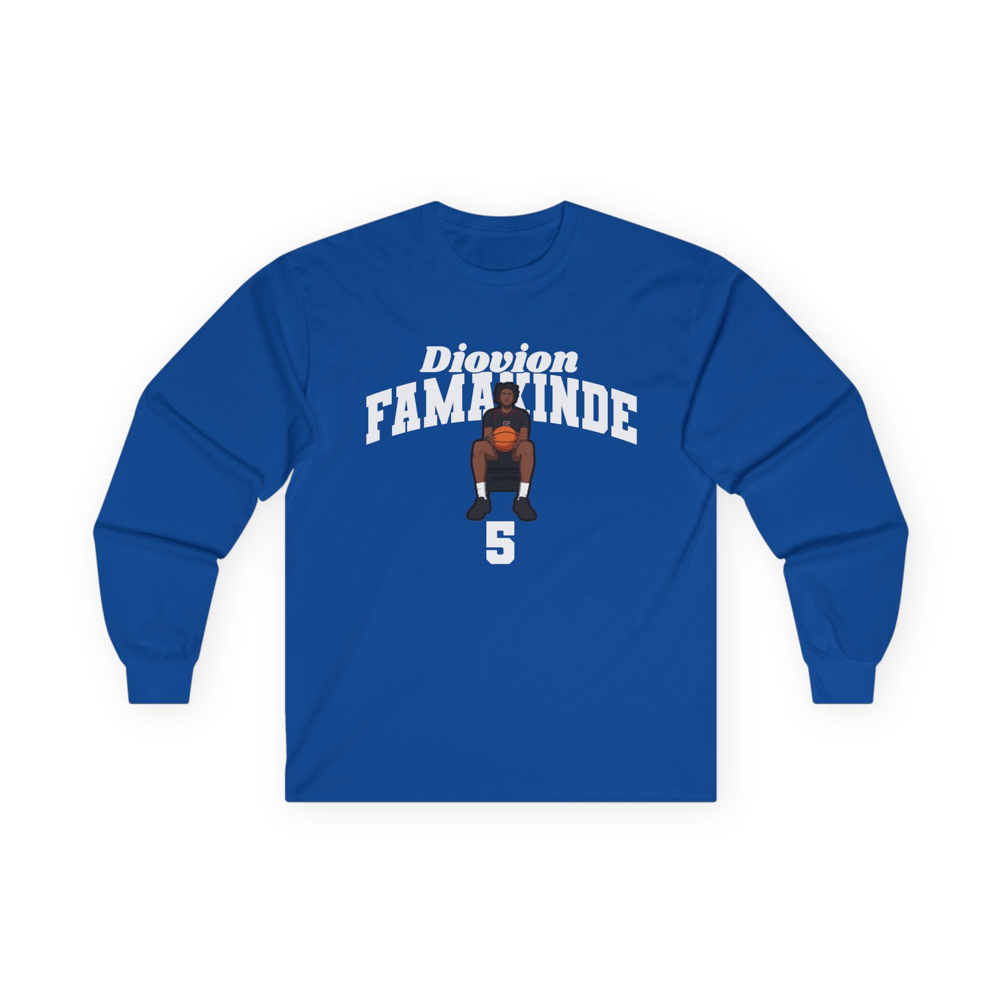 Long Sleeve Tee — character_signature_arch in Royal