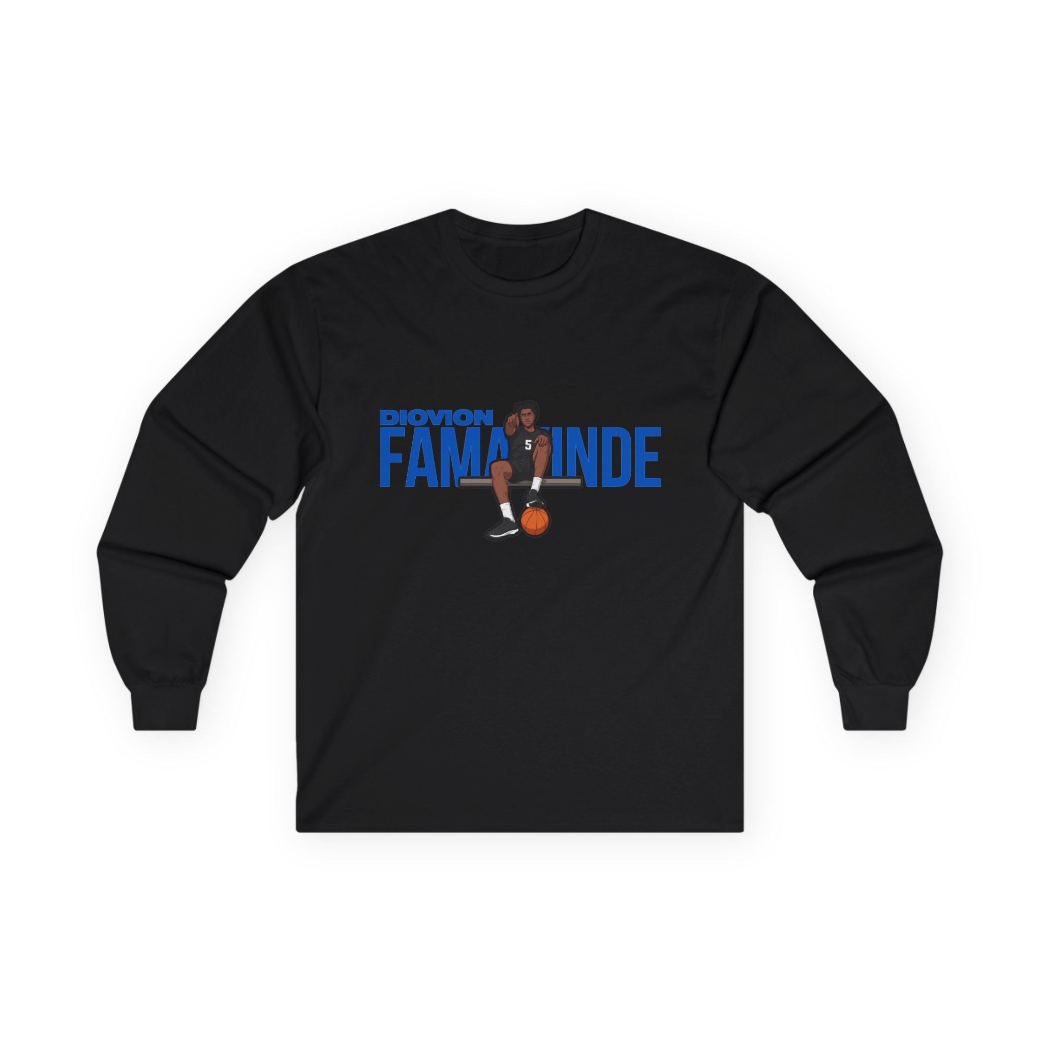 Long Sleeve Tee — character_player_name in Black