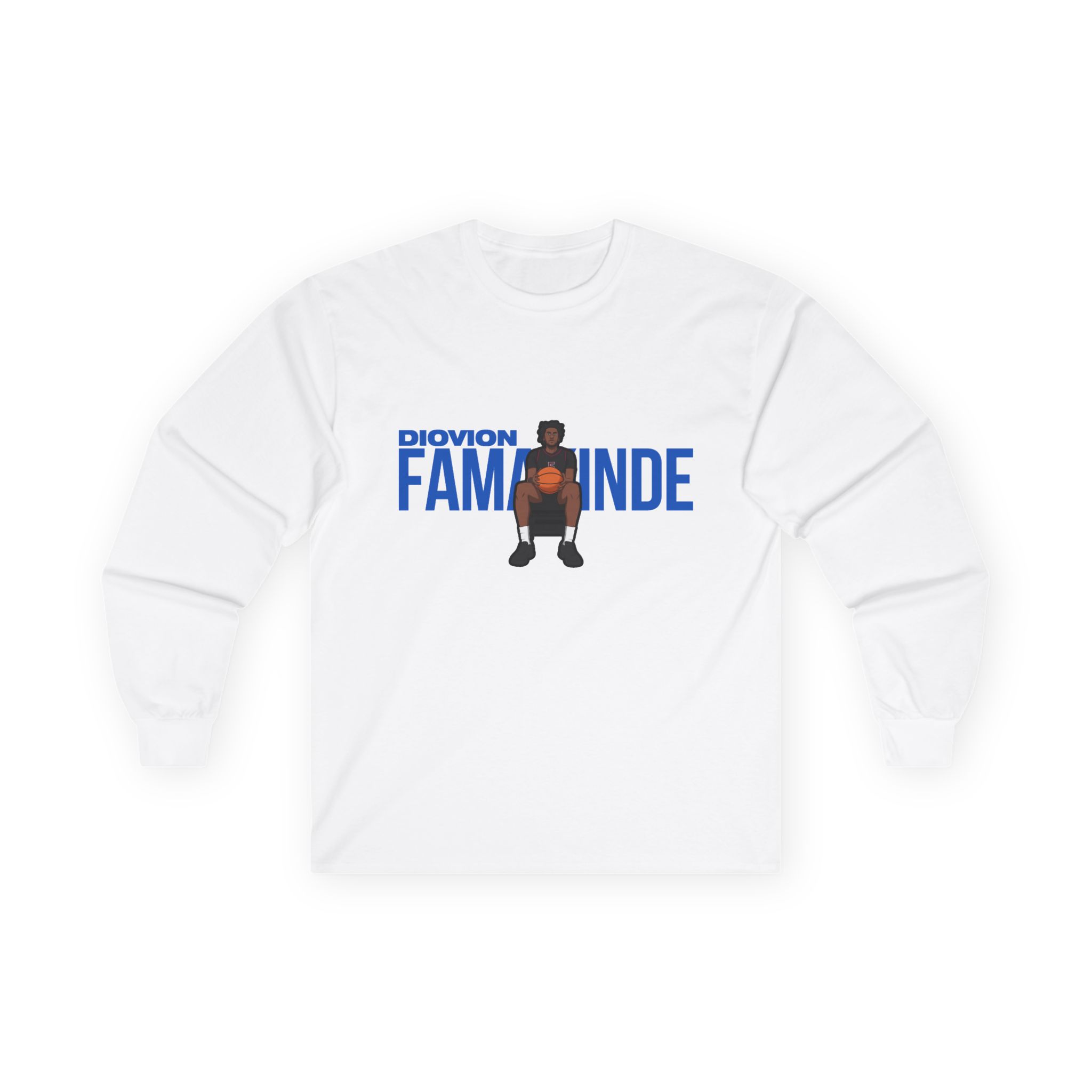 Long Sleeve Tee — character_player_name in White