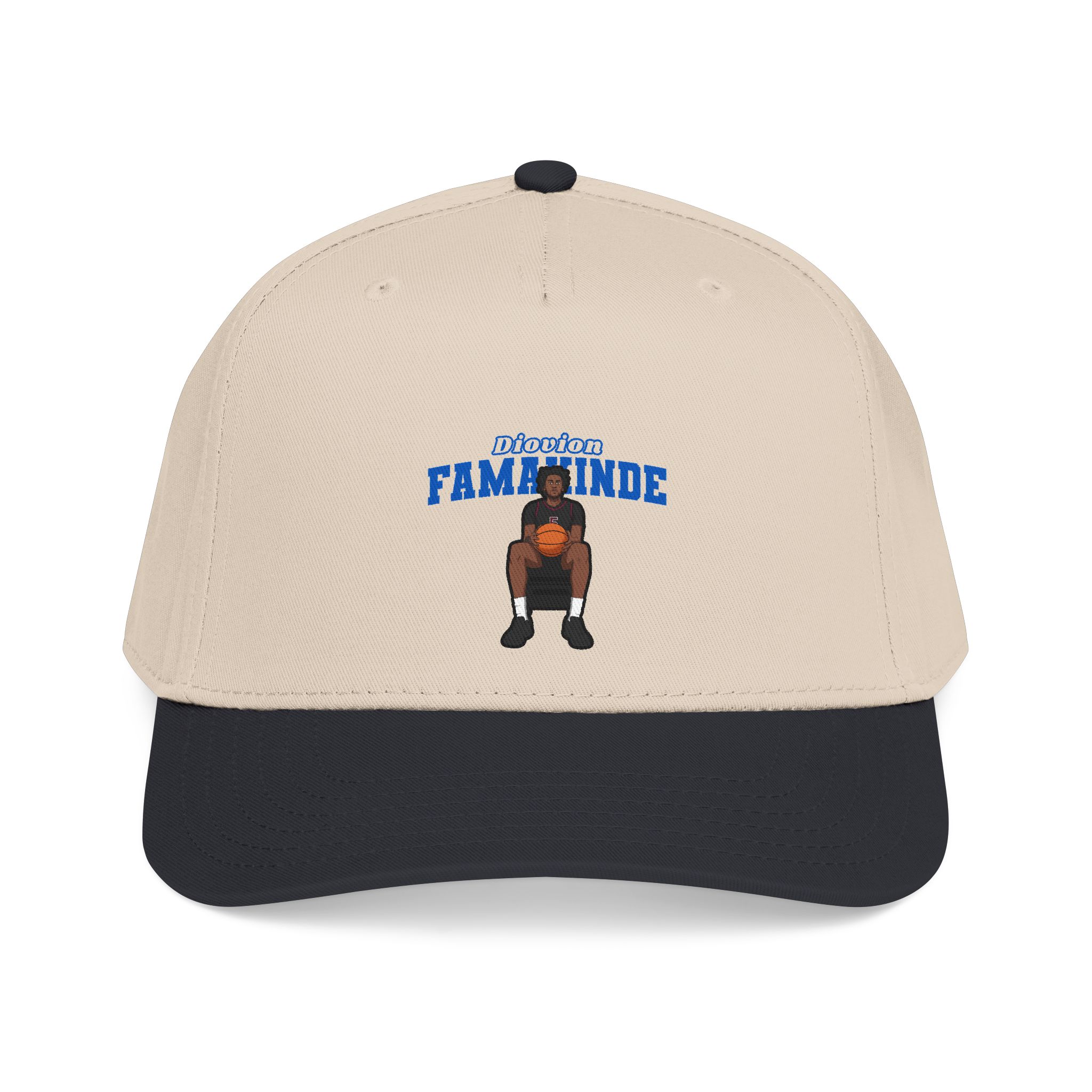 Baseball Cap — character_name_arch in Black / Natural