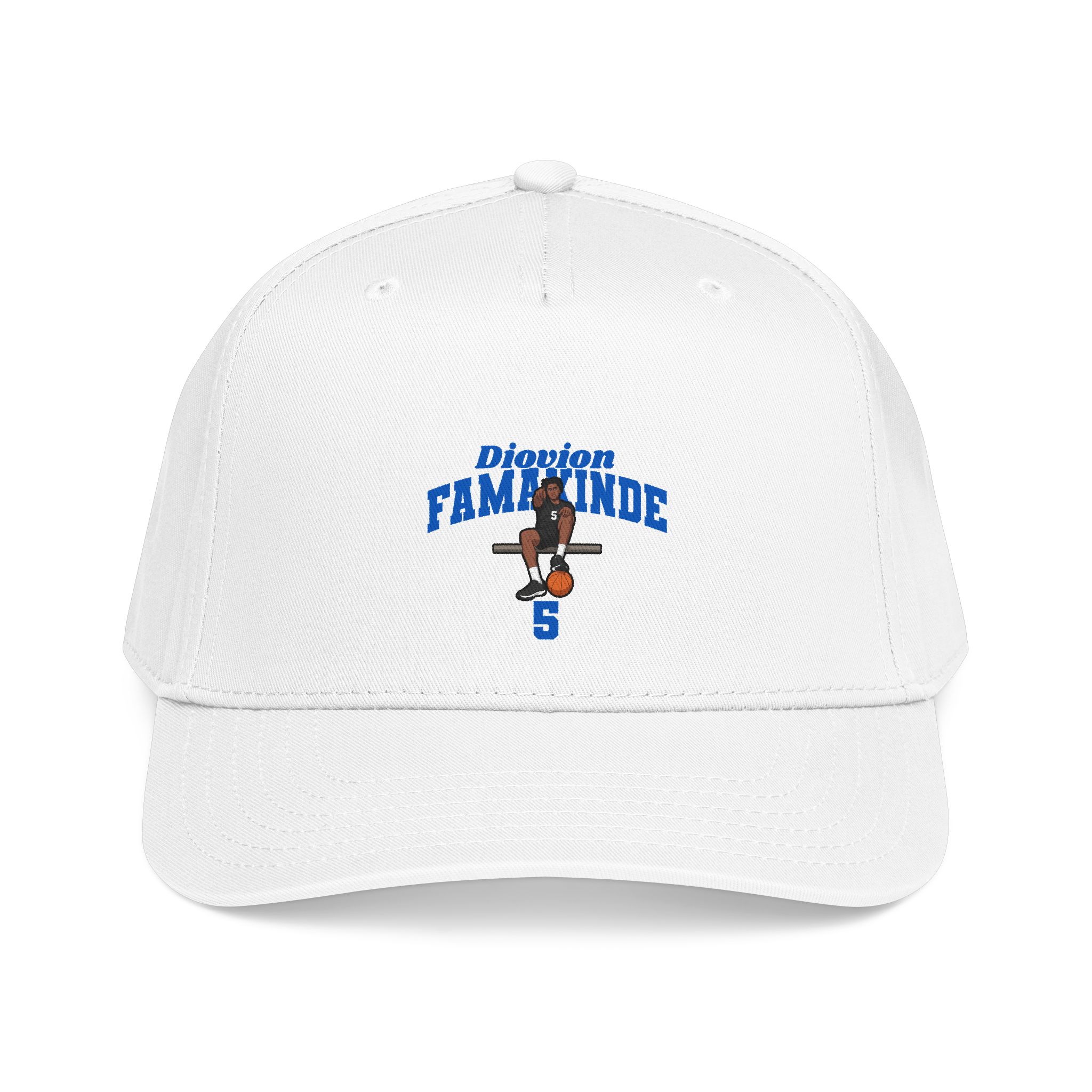 Baseball Cap — character_signature_arch in White
