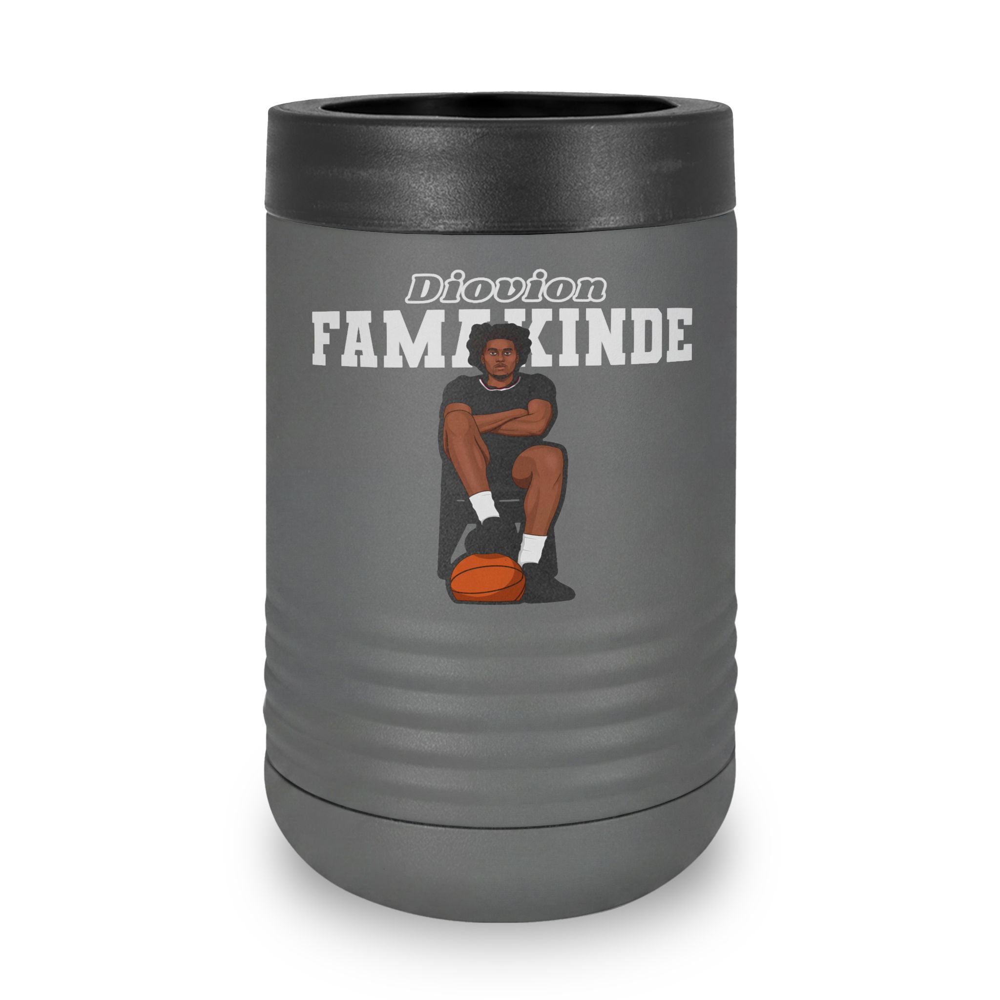 Stainless Can Cooler — character_name_arch in Grey