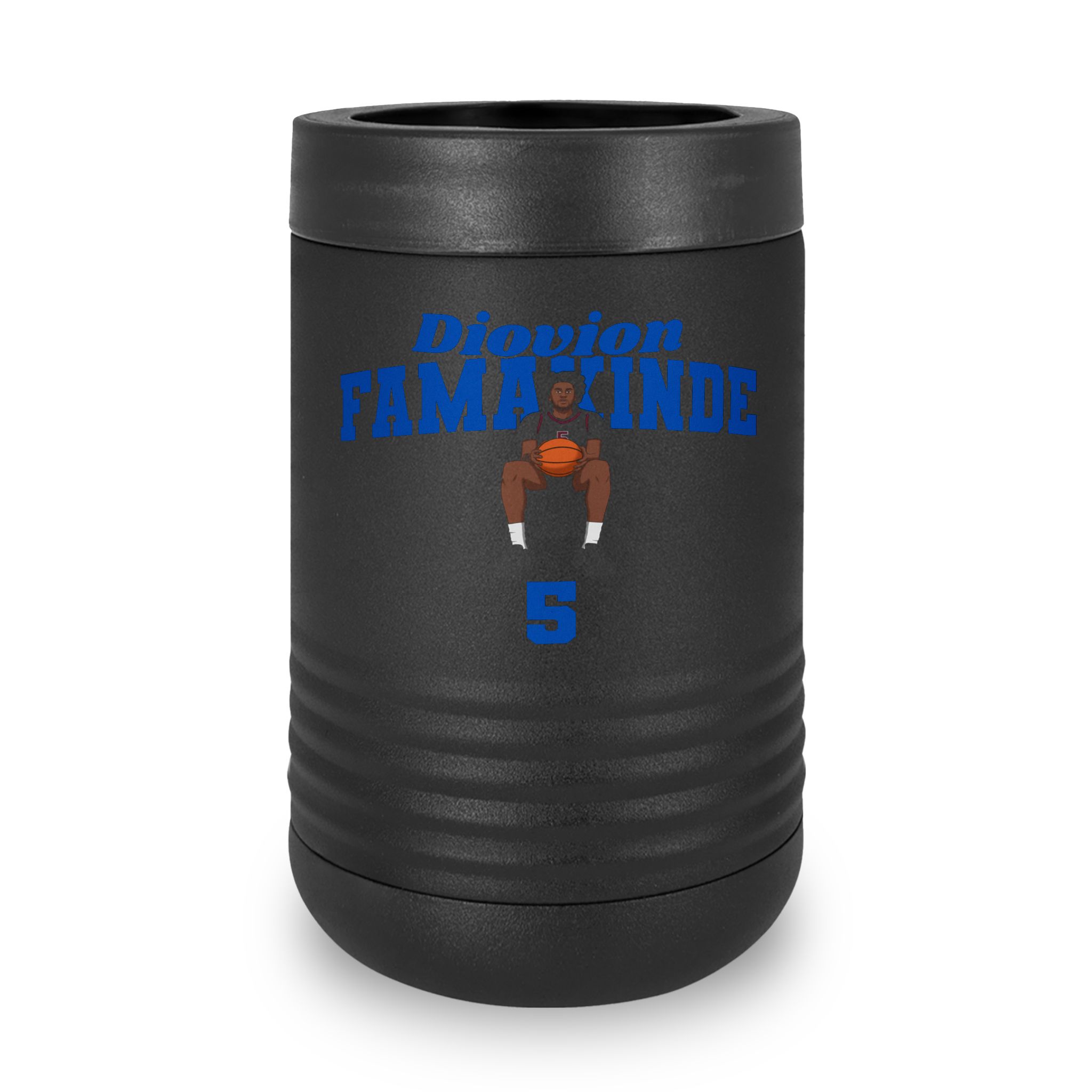 Stainless Can Cooler — character_signature_arch in Black