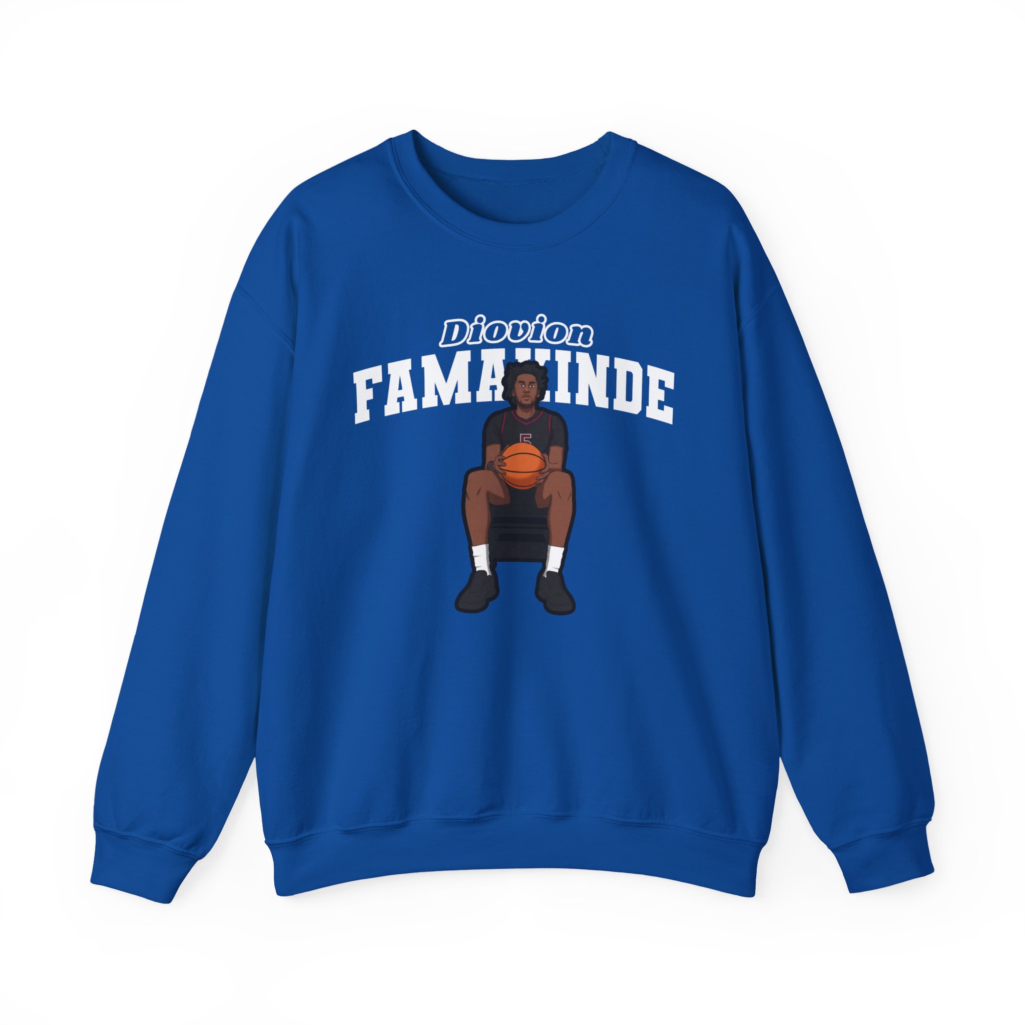 Crewneck Sweatshirt — character_name_arch in Royal
