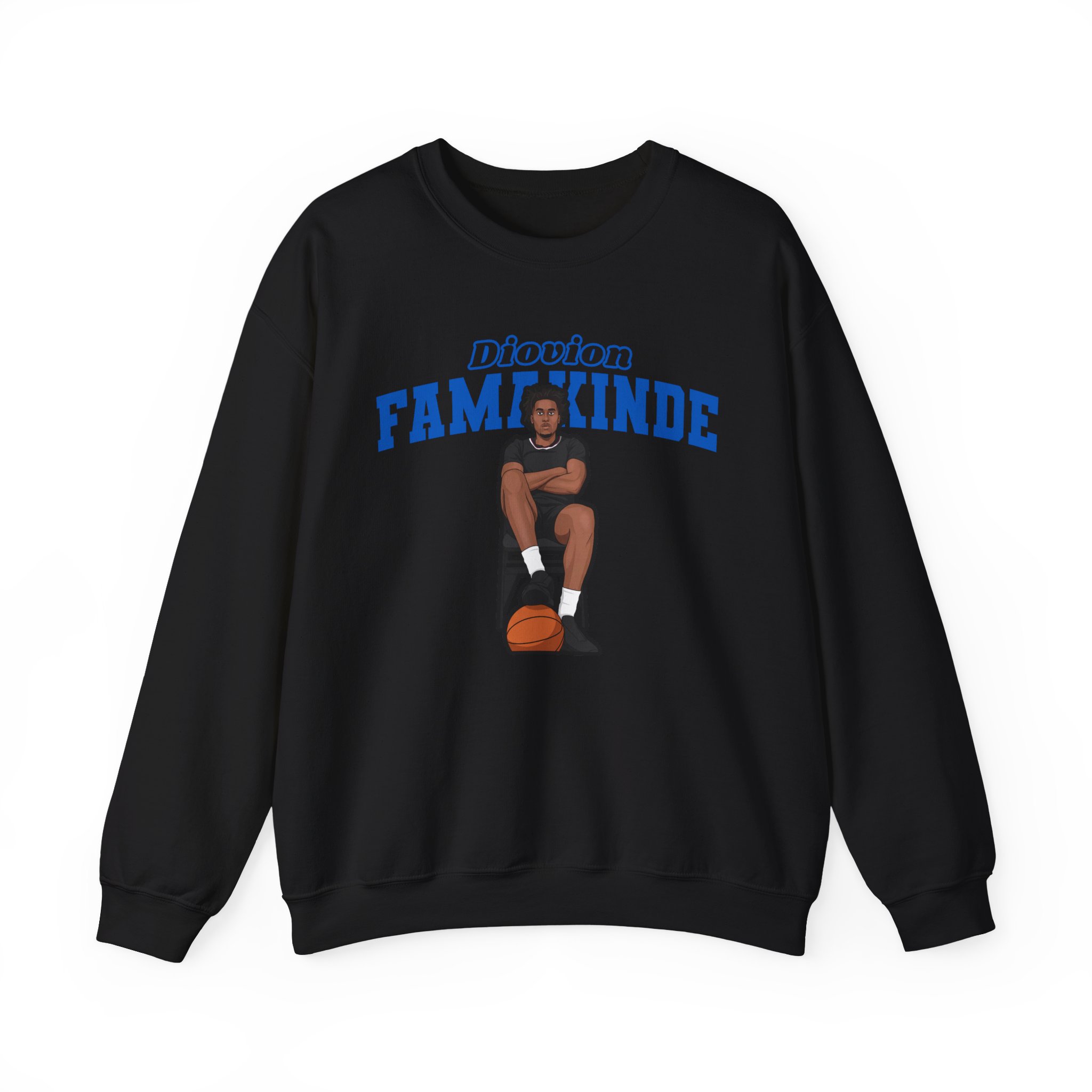 Crewneck Sweatshirt — character_name_arch in Black