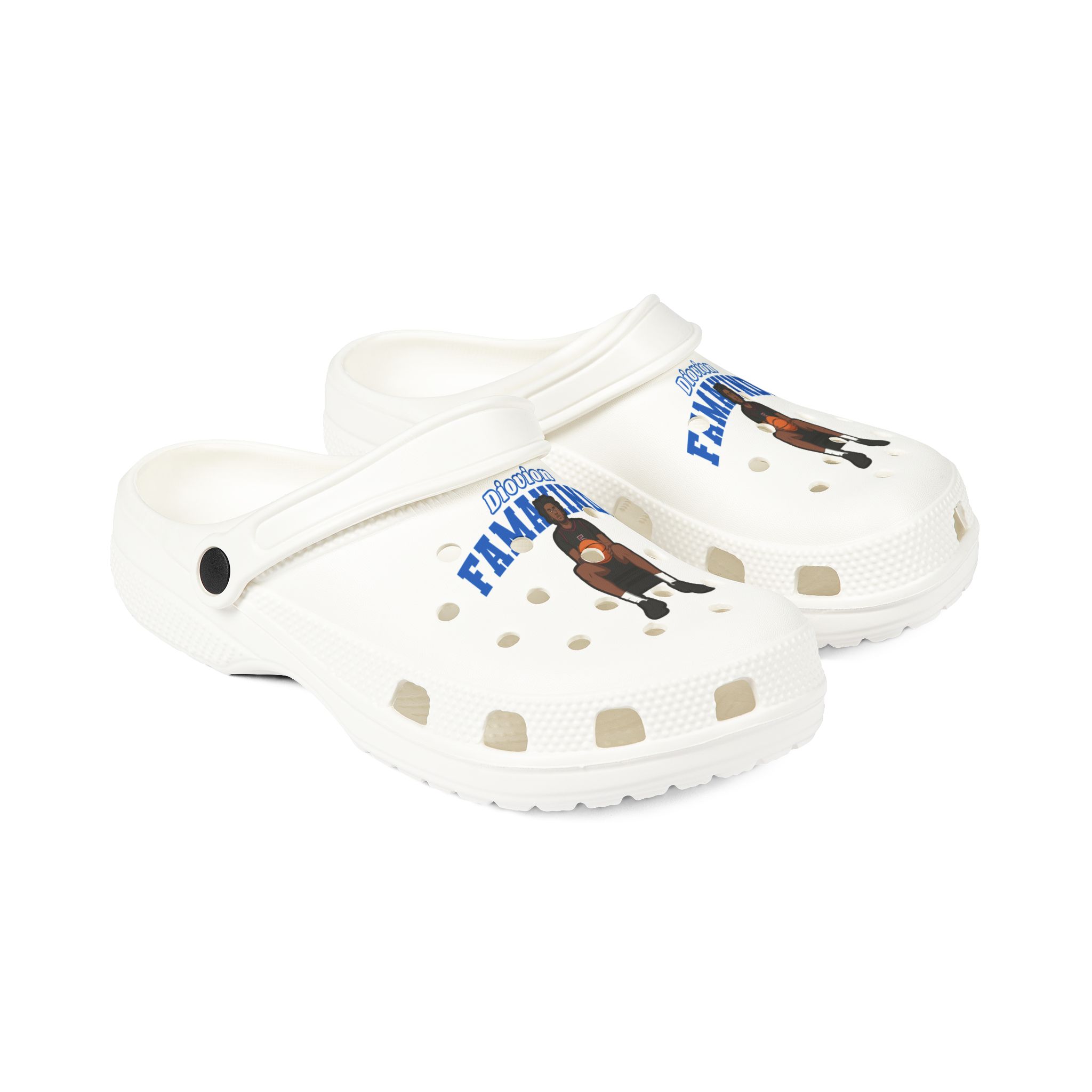 Rubber Clogs — character_name_arch in White