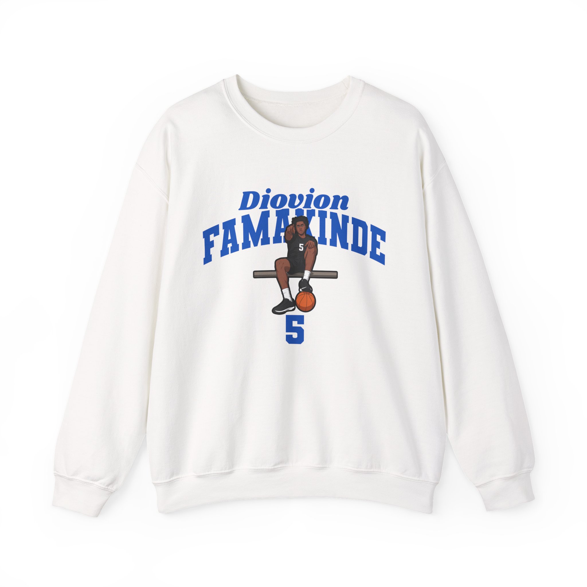 Crewneck Sweatshirt — character_signature_arch in White