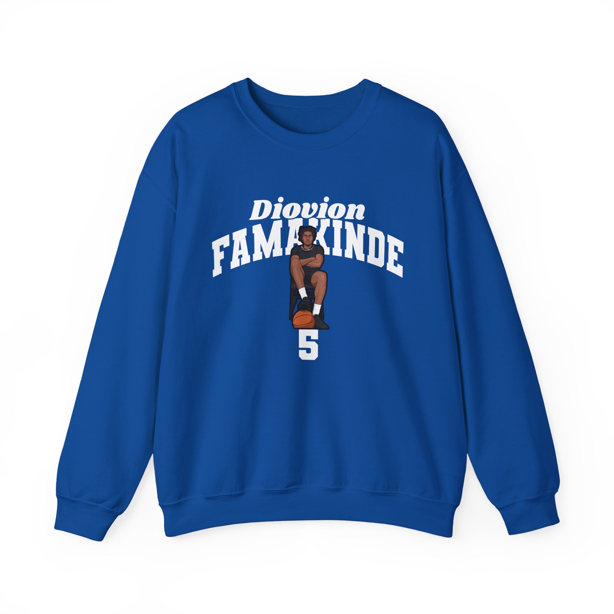 Crewneck Sweatshirt — character_signature_arch in Royal