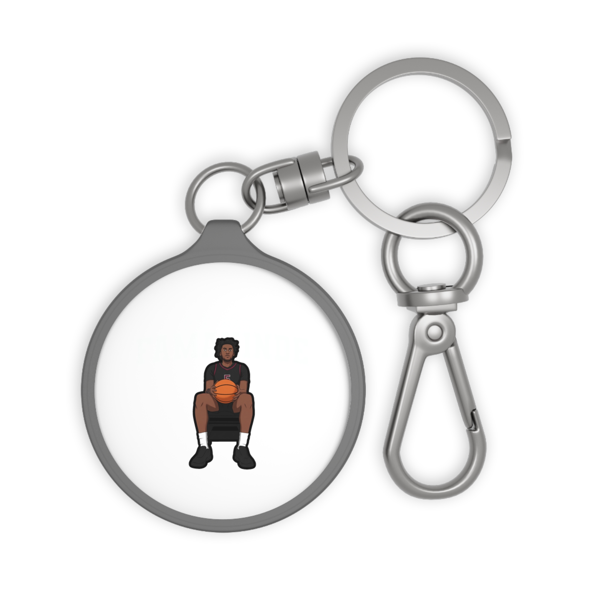 Keychain — character_name_arch in Grey