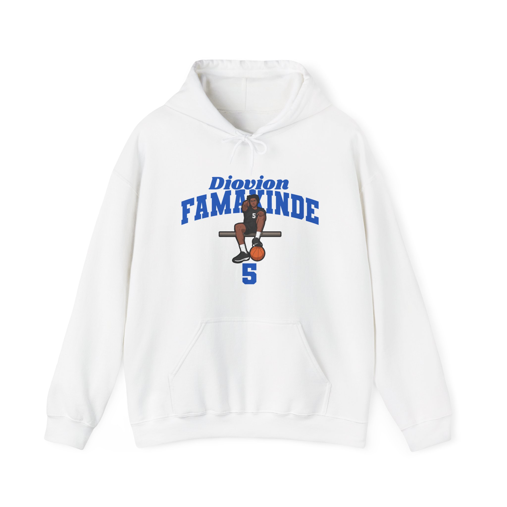 Hoodie — character_signature_arch in White