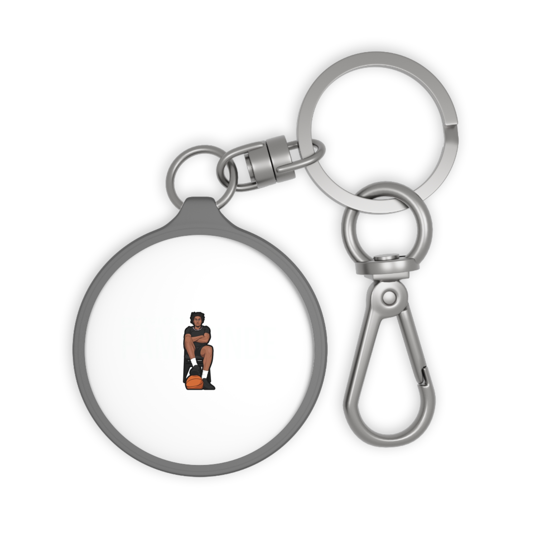 Keychain — character_player_name in Grey