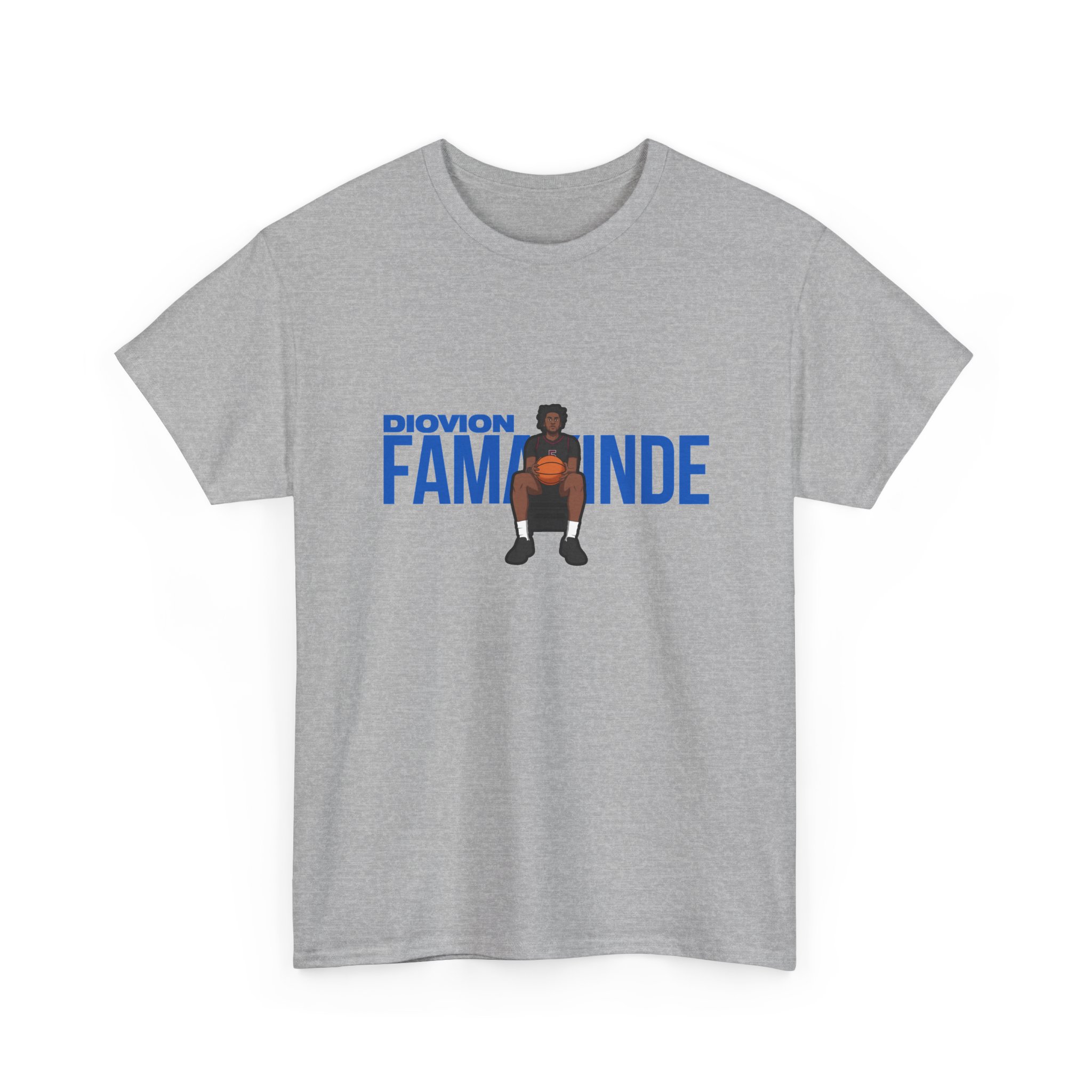 Tee — character_player_name in Grey