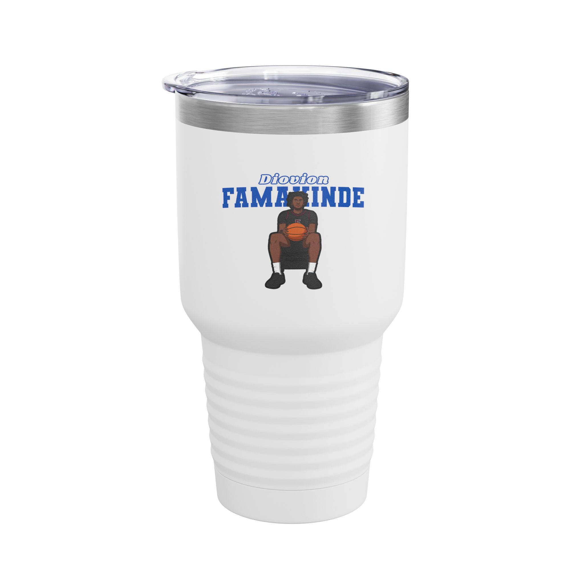 30oz Tumbler — character_name_arch in White