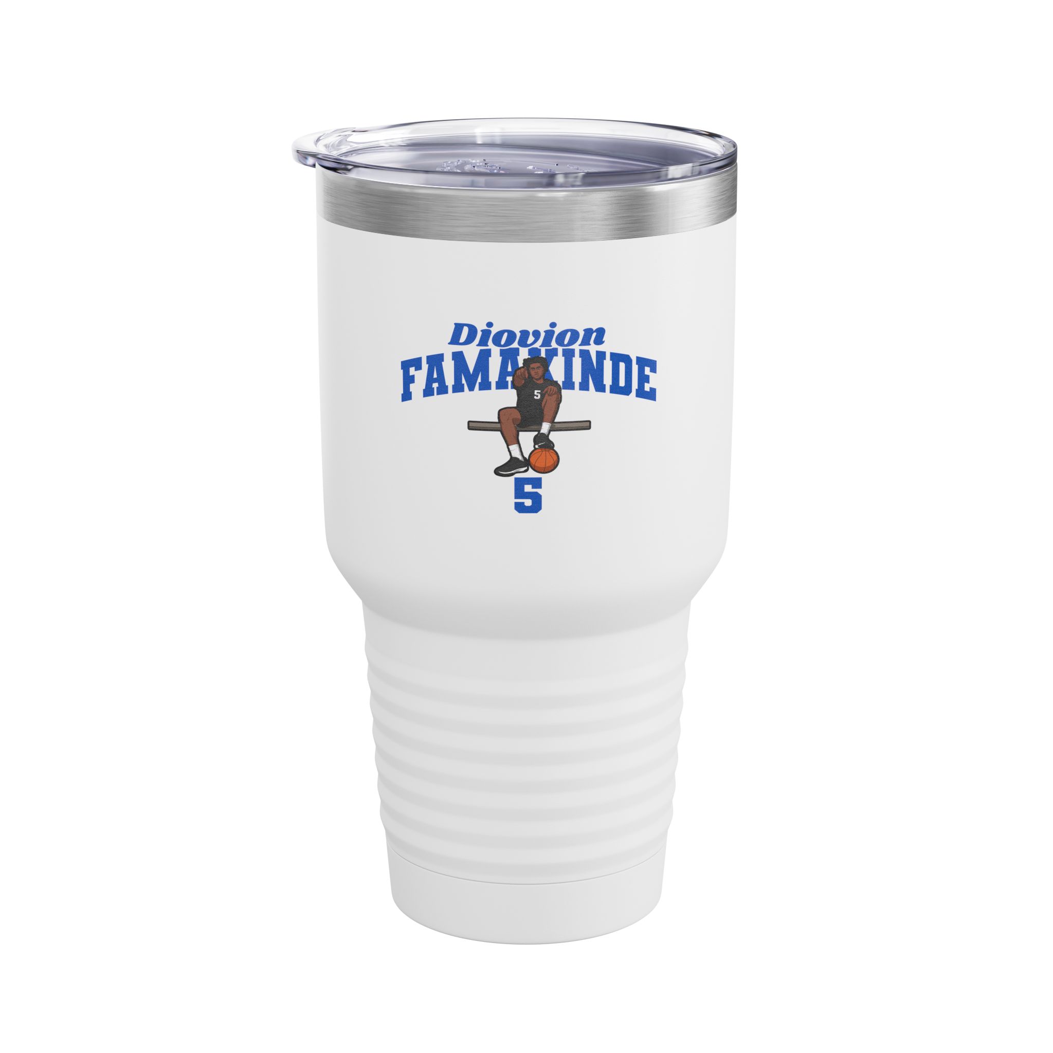 30oz Tumbler — character_signature_arch in White