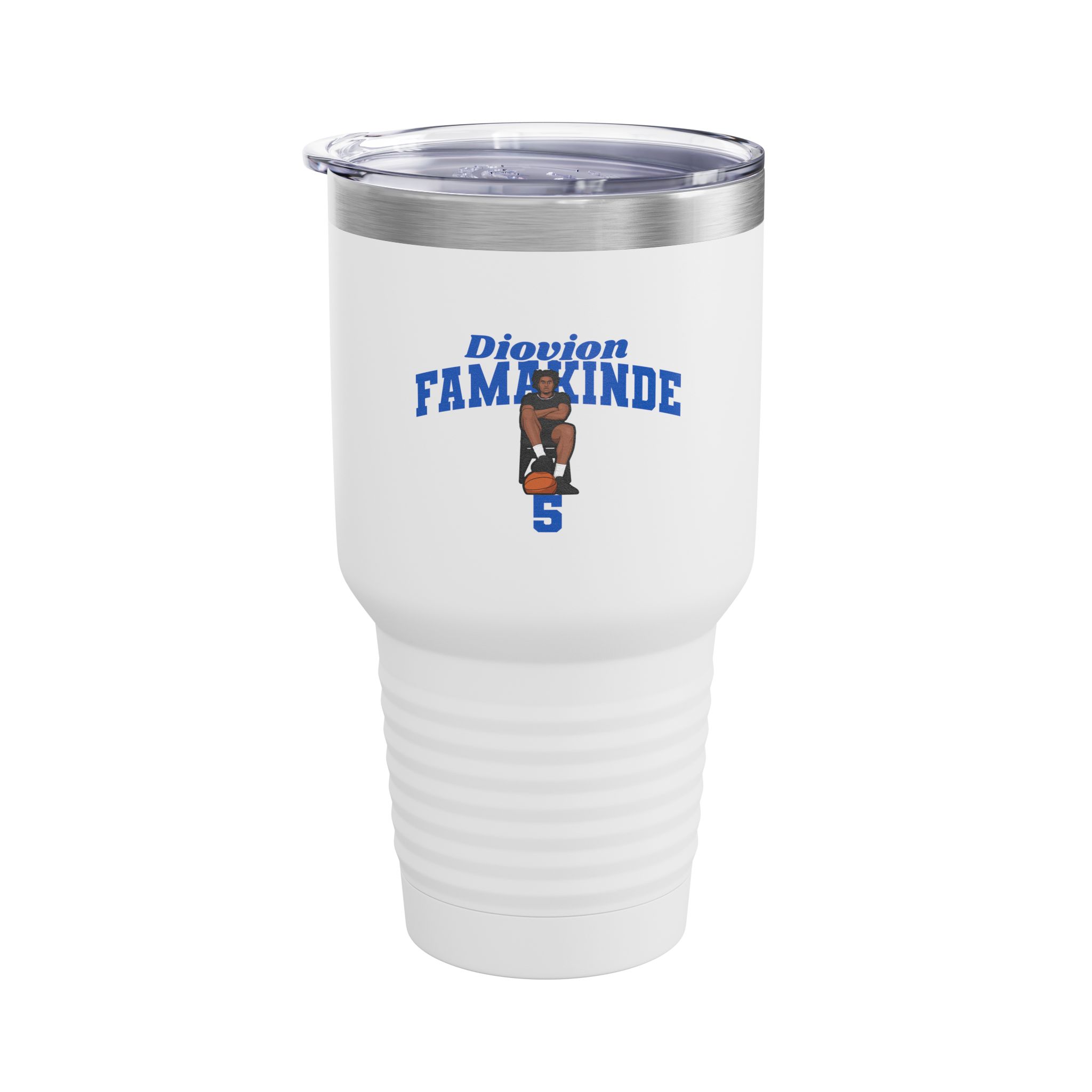 30oz Tumbler — character_signature_arch in White