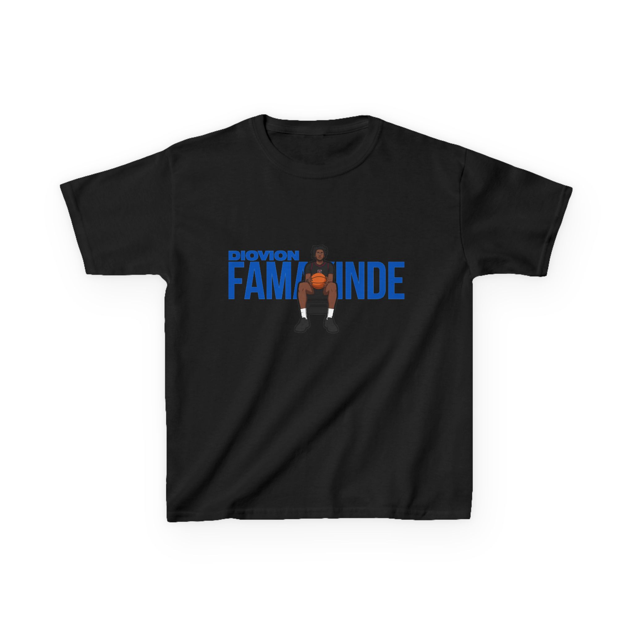 Youth Tee — character_player_name in Black