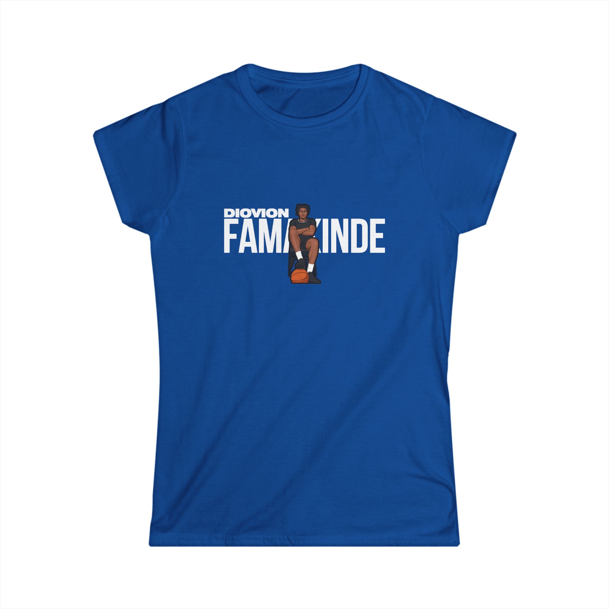 Women's Softstyle Tee — character_player_name in Royal