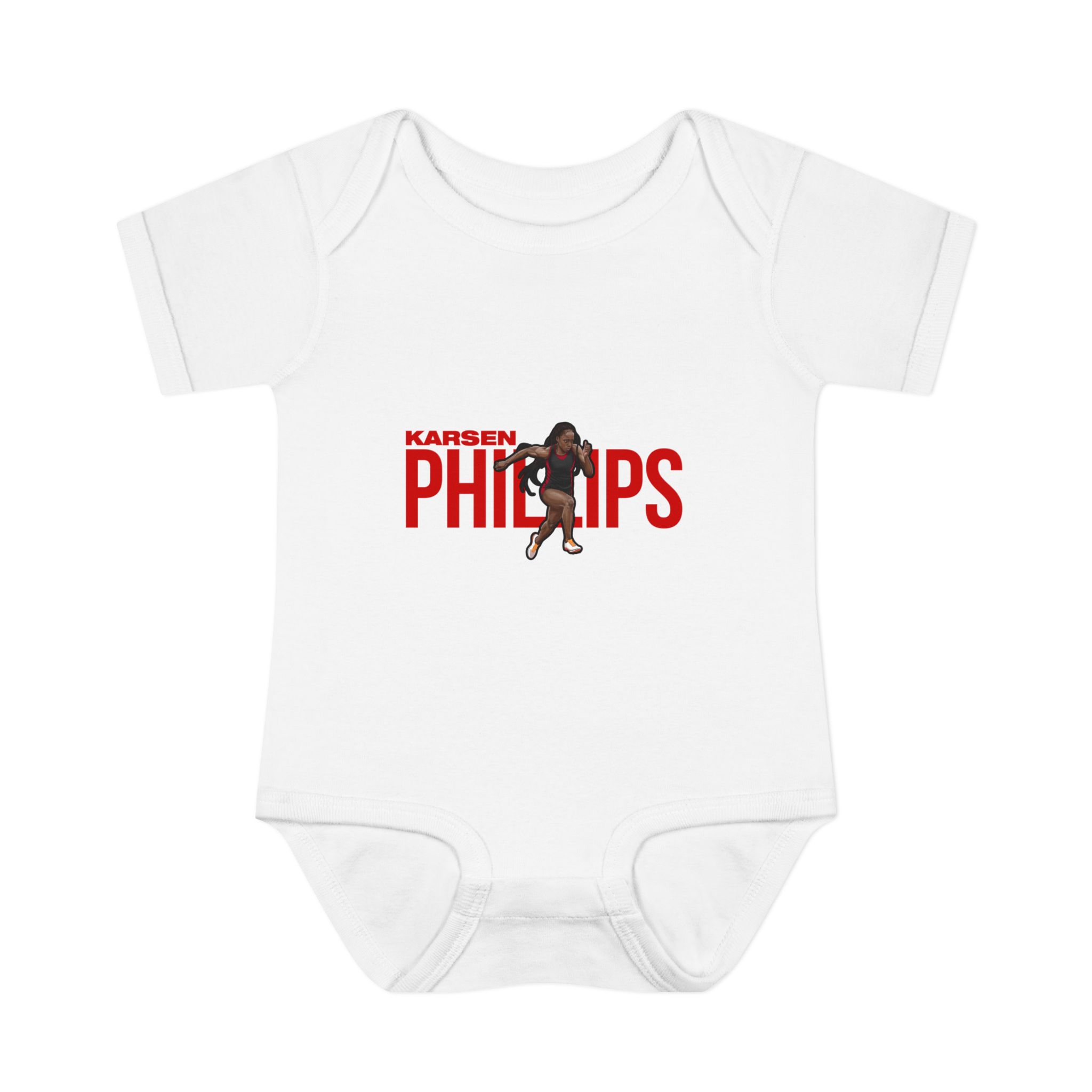 Baby Onesie — character_player_name in White