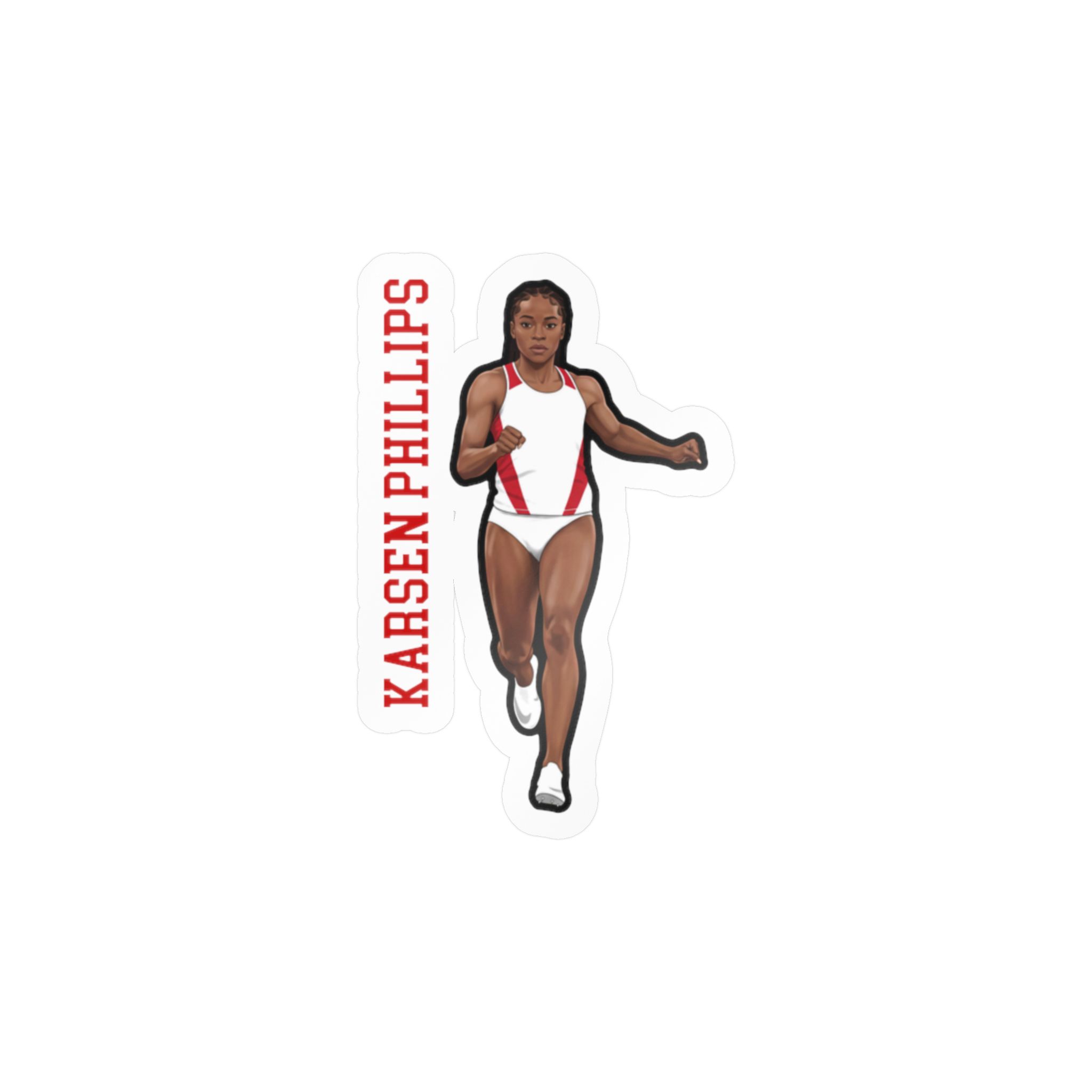 Vinyl Sticker — character_name_vertical in Classic