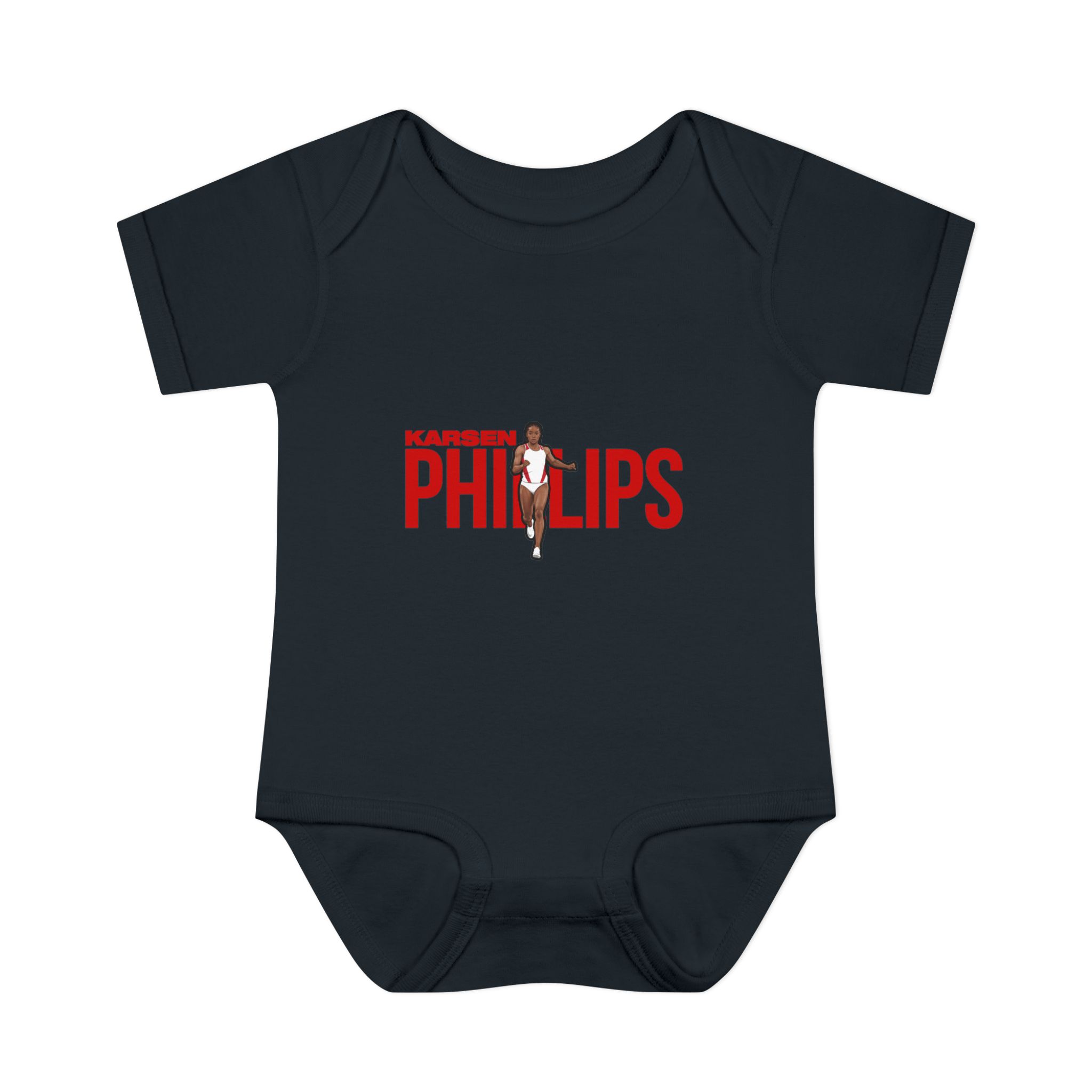 Baby Onesie — character_player_name in Black