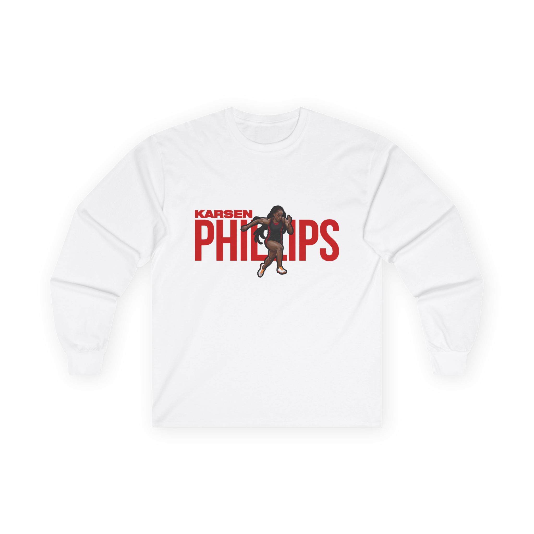 Long Sleeve Tee — character_player_name in White