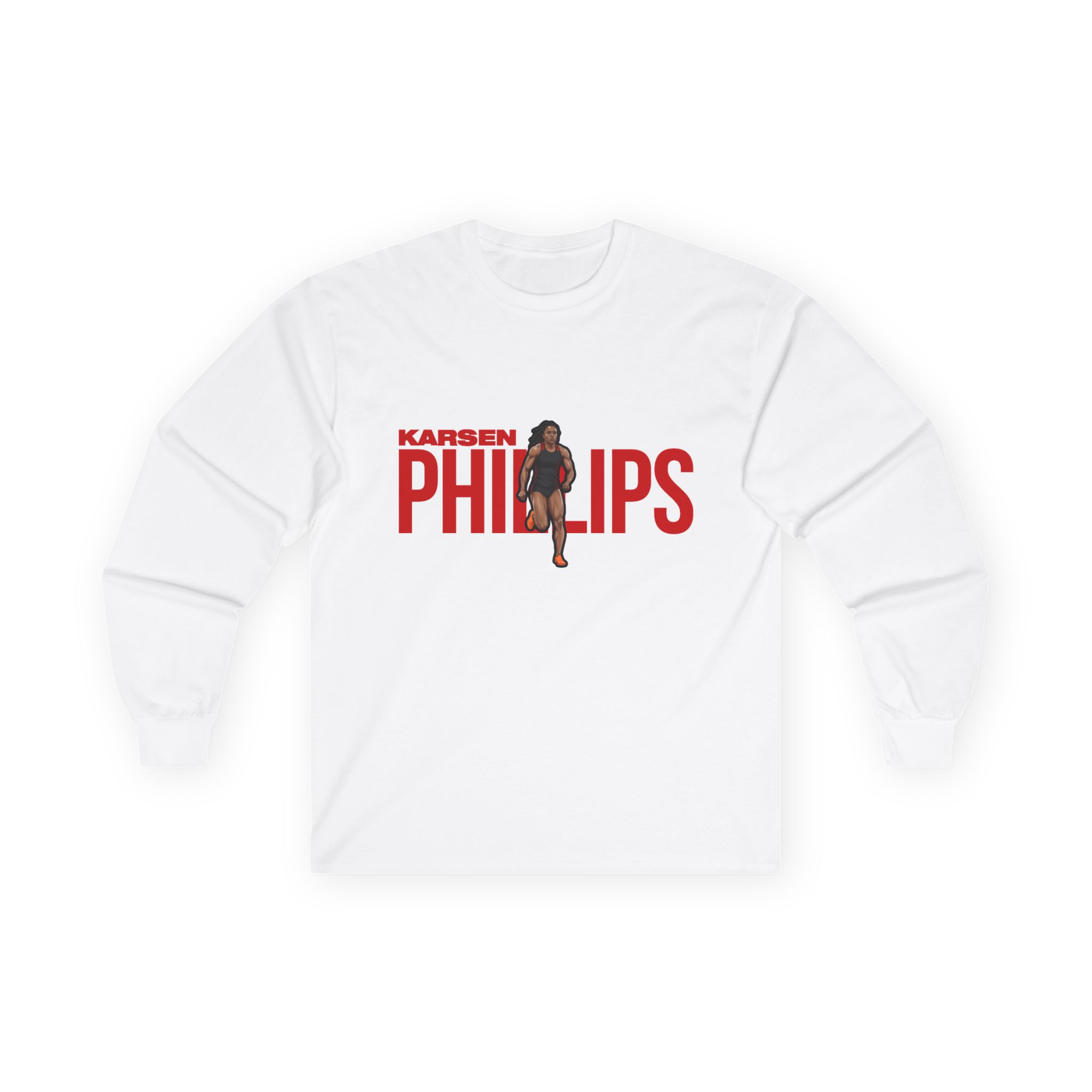 Long Sleeve Tee — character_player_name in White