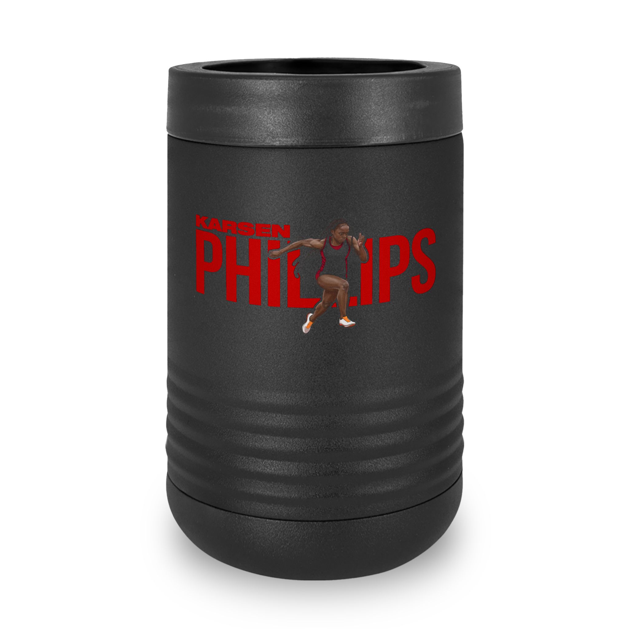 Stainless Can Cooler — character_player_name in Black