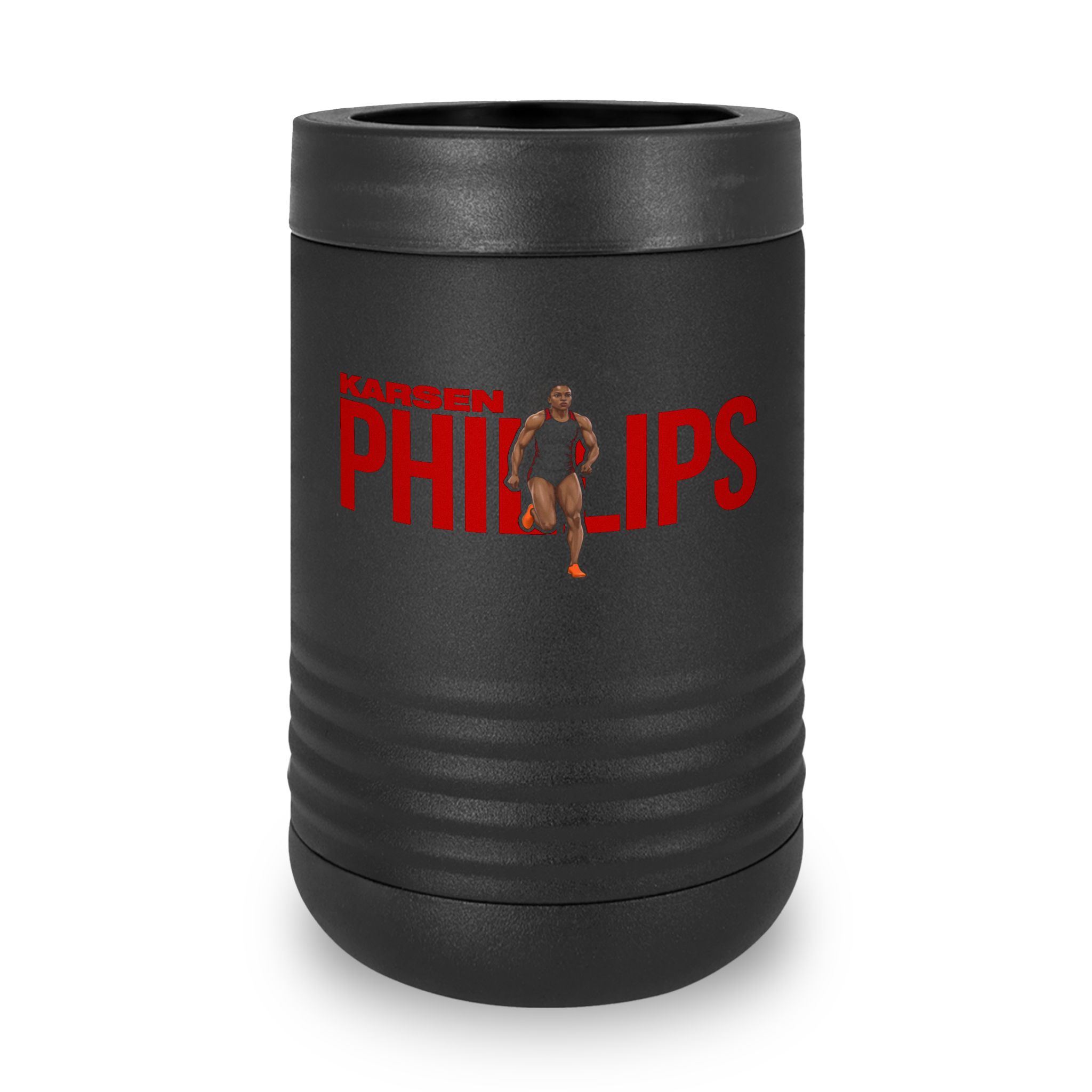 Stainless Can Cooler — character_player_name in Black