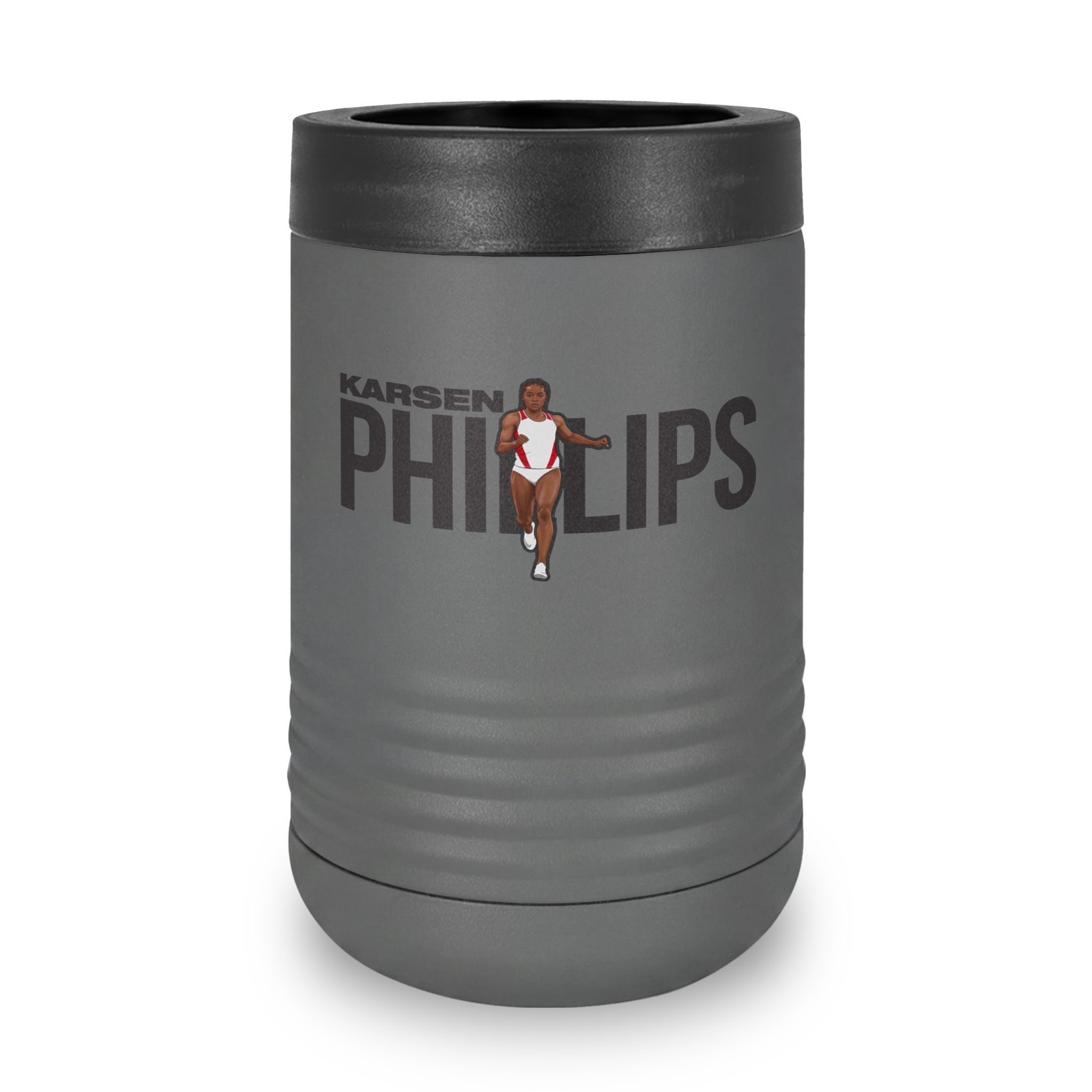 Stainless Can Cooler — character_player_name in Grey