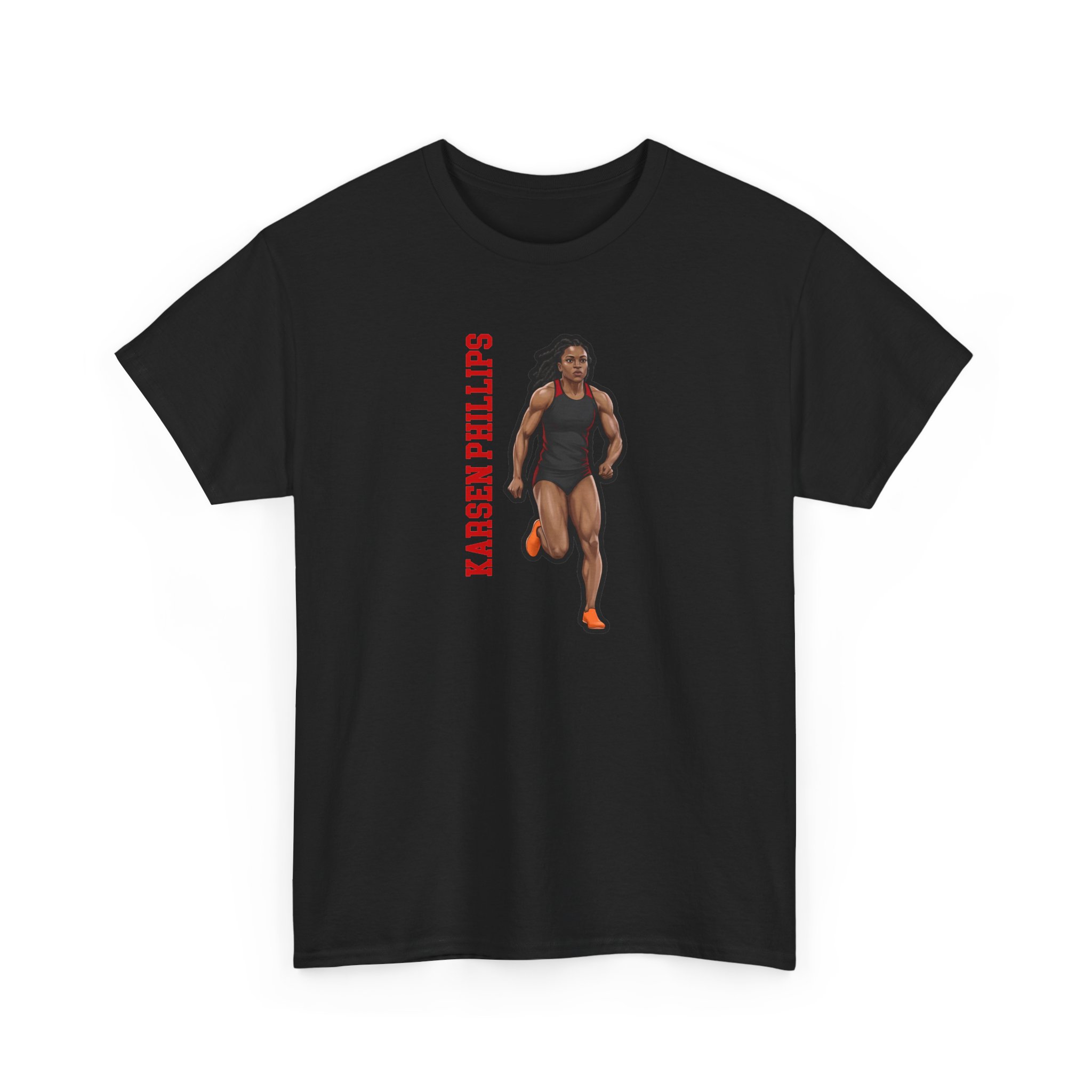 Tee — character_name_vertical in Black