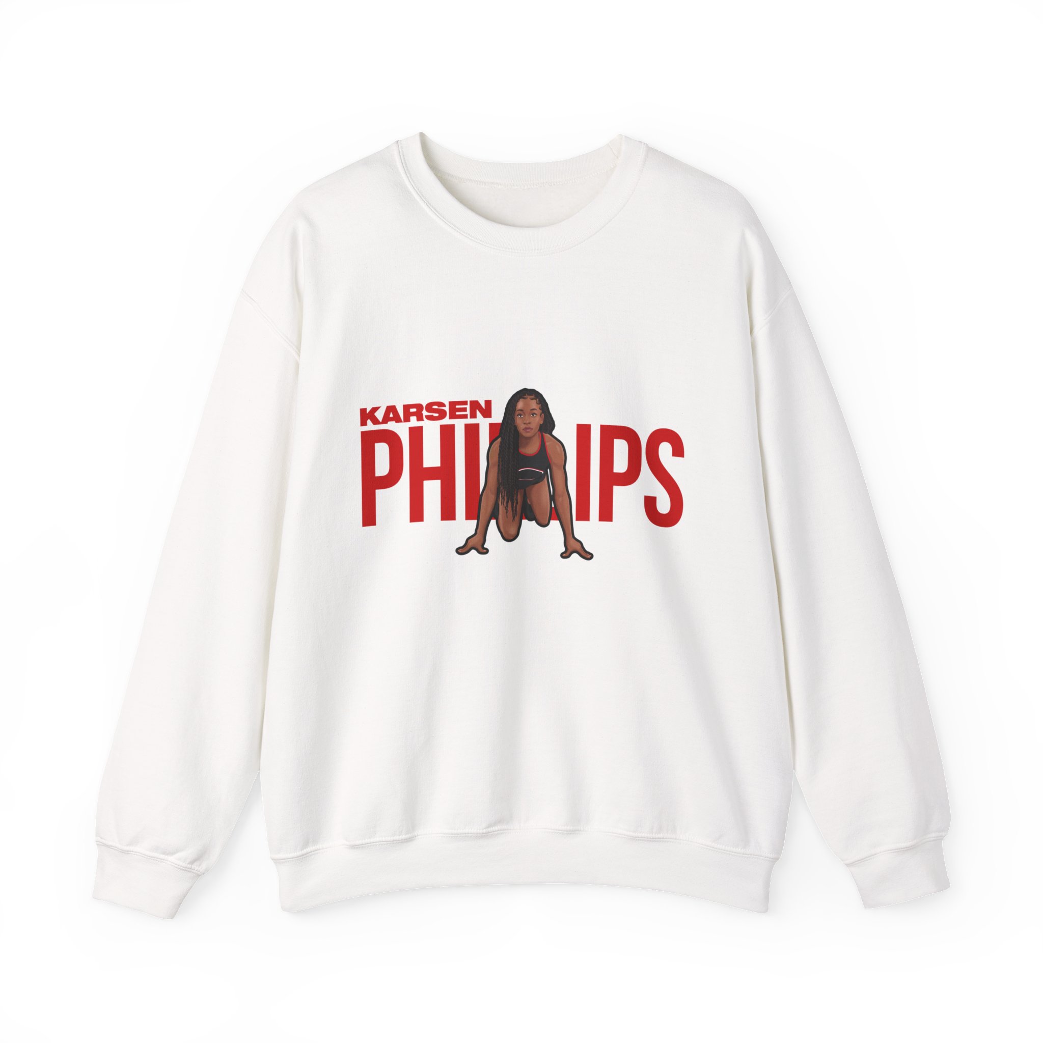 Crewneck Sweatshirt — character_player_name in White