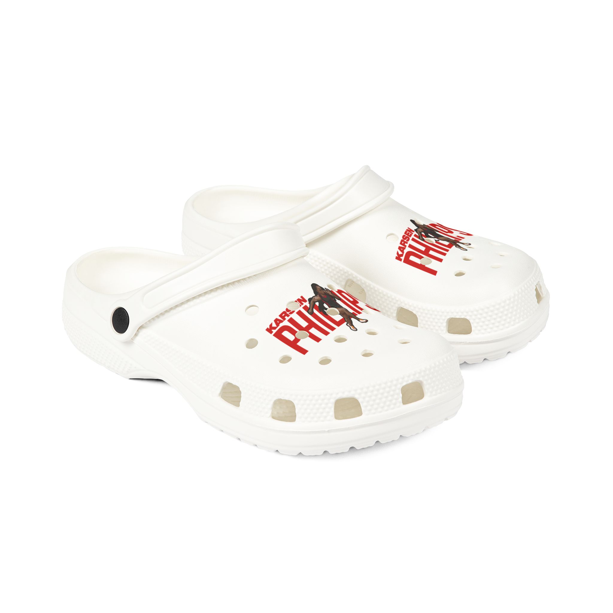 Rubber Clogs — character_player_name in White