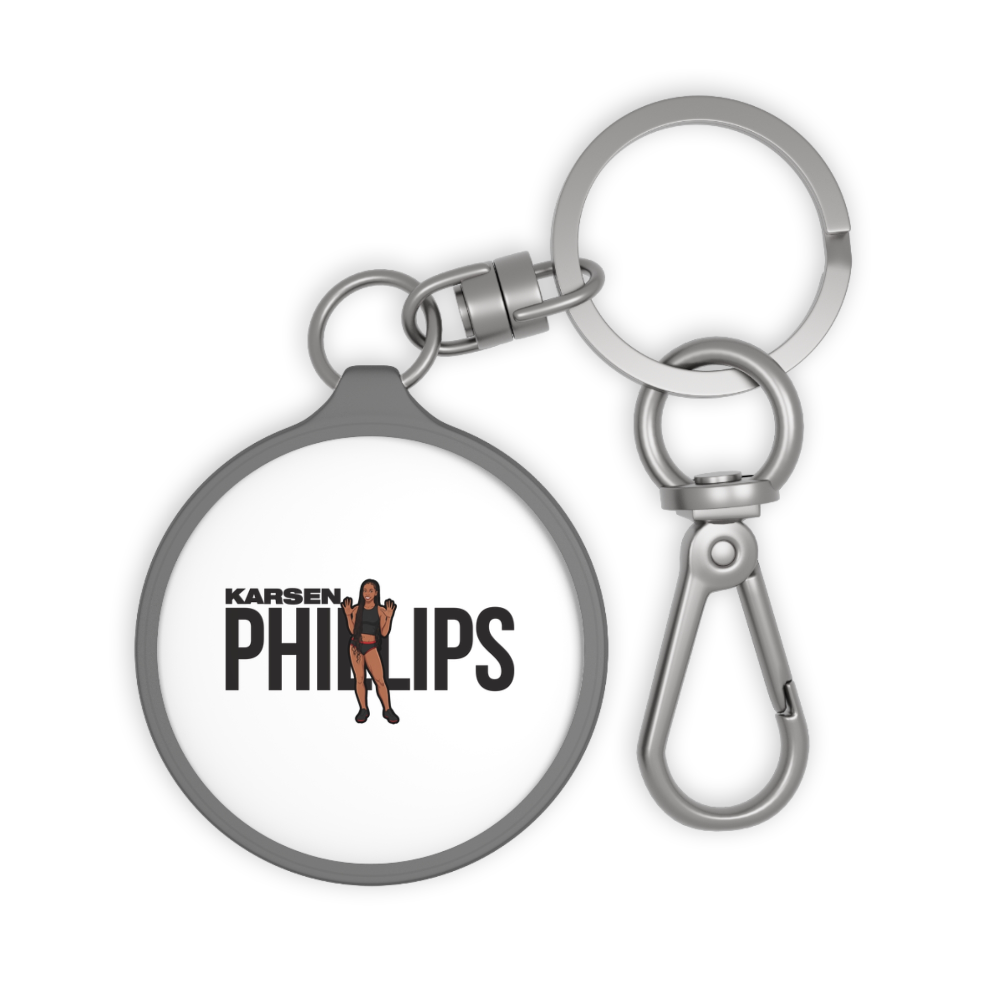 Keychain — character_player_name in Grey