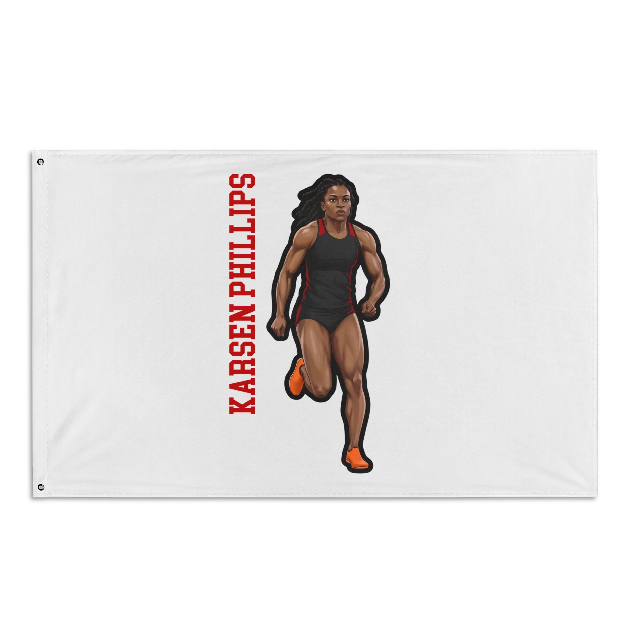 Flag (35 × 56 in) — character_name_vertical in Classic