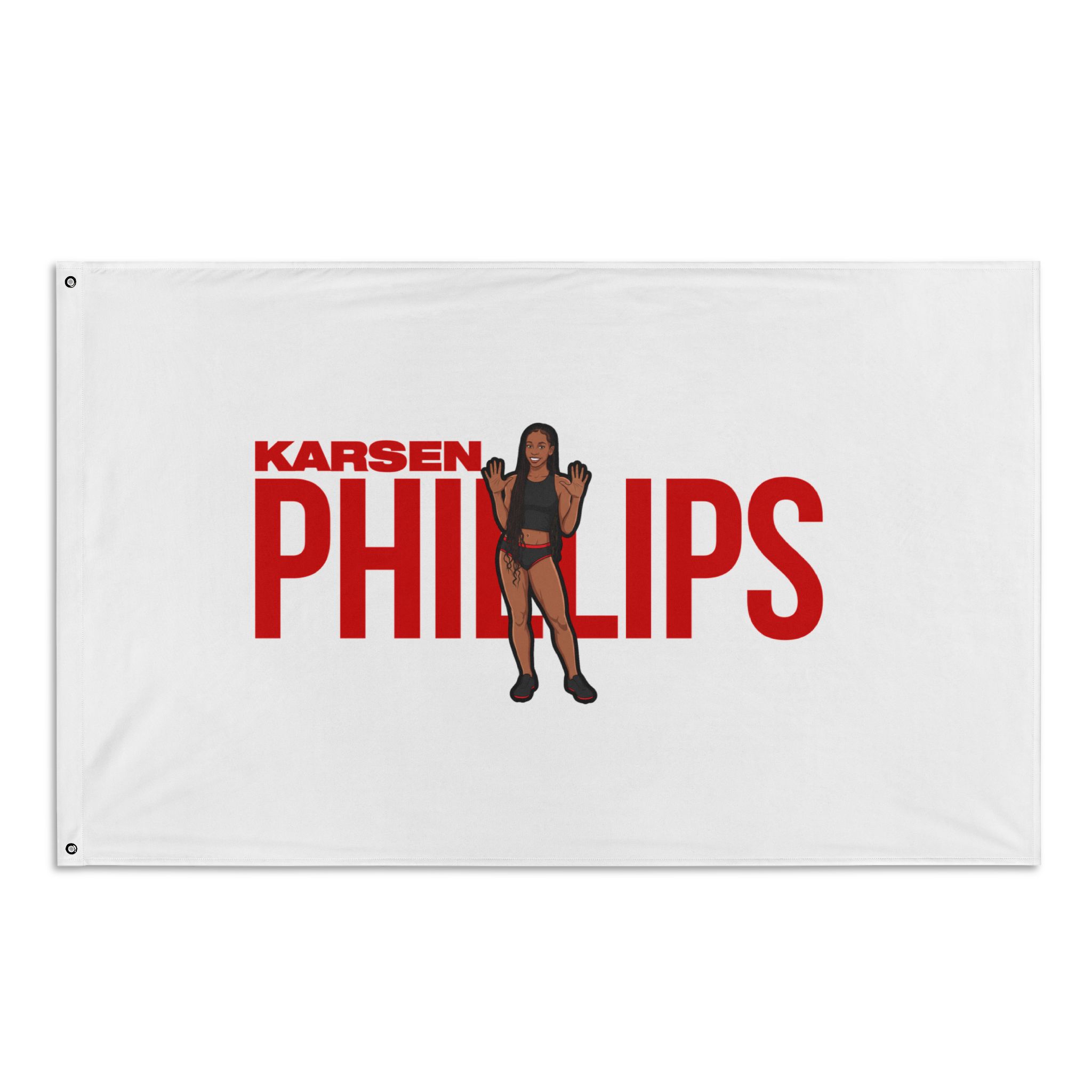 Flag (35 × 56 in) — character_player_name in Classic