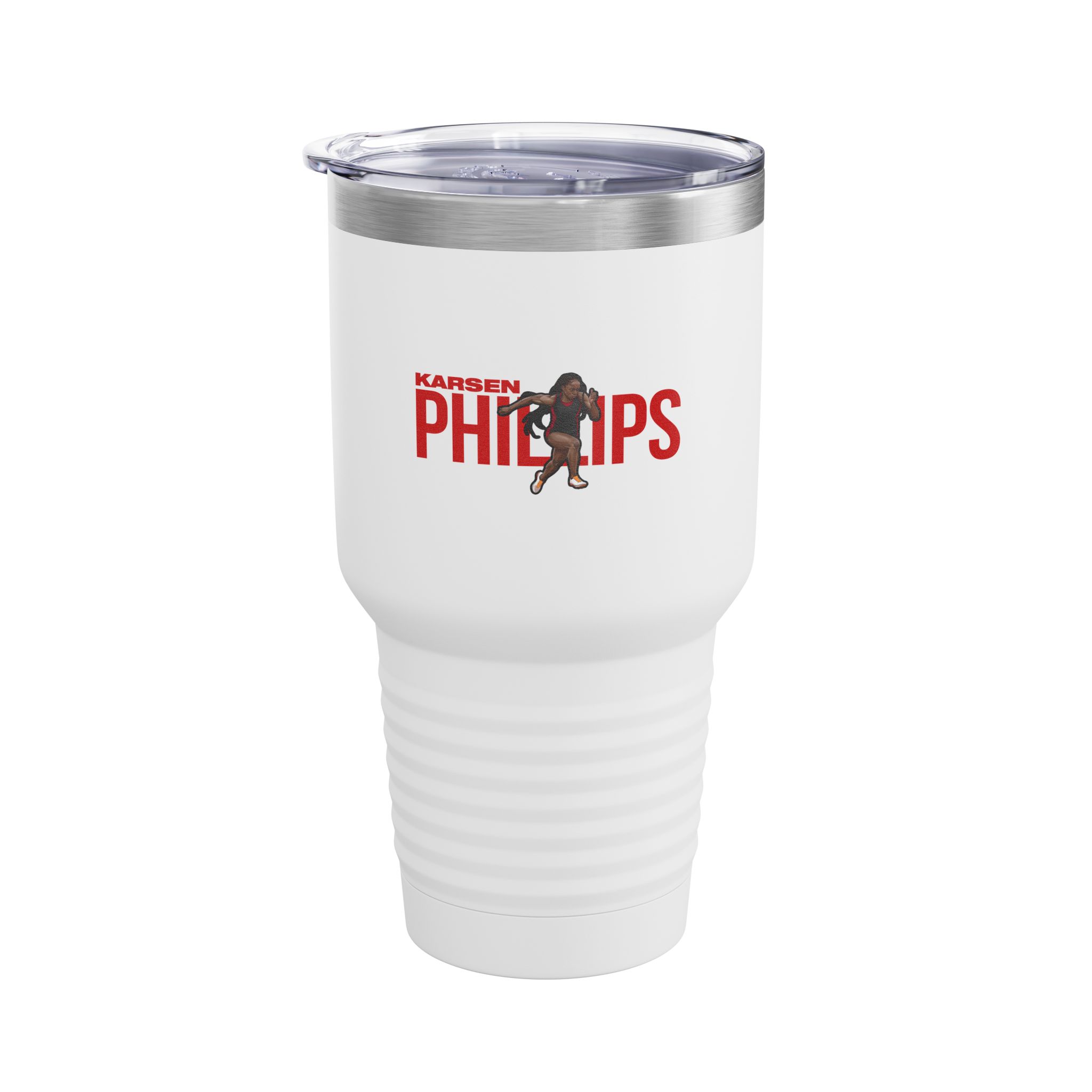 30oz Tumbler — character_player_name in White