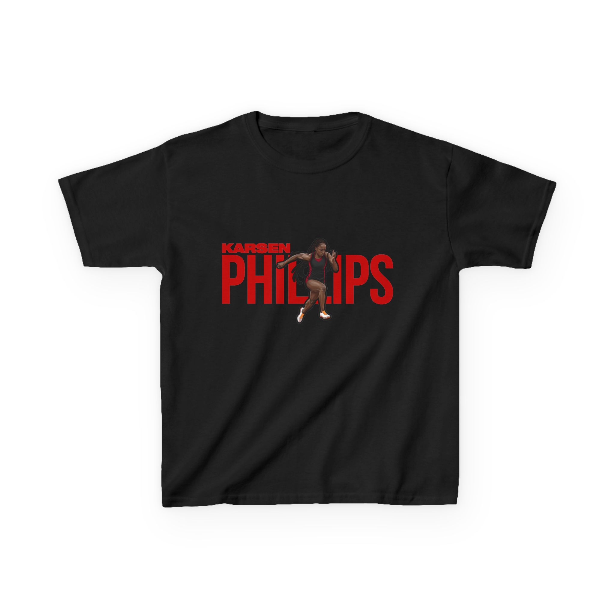 Youth Tee — character_player_name in Black