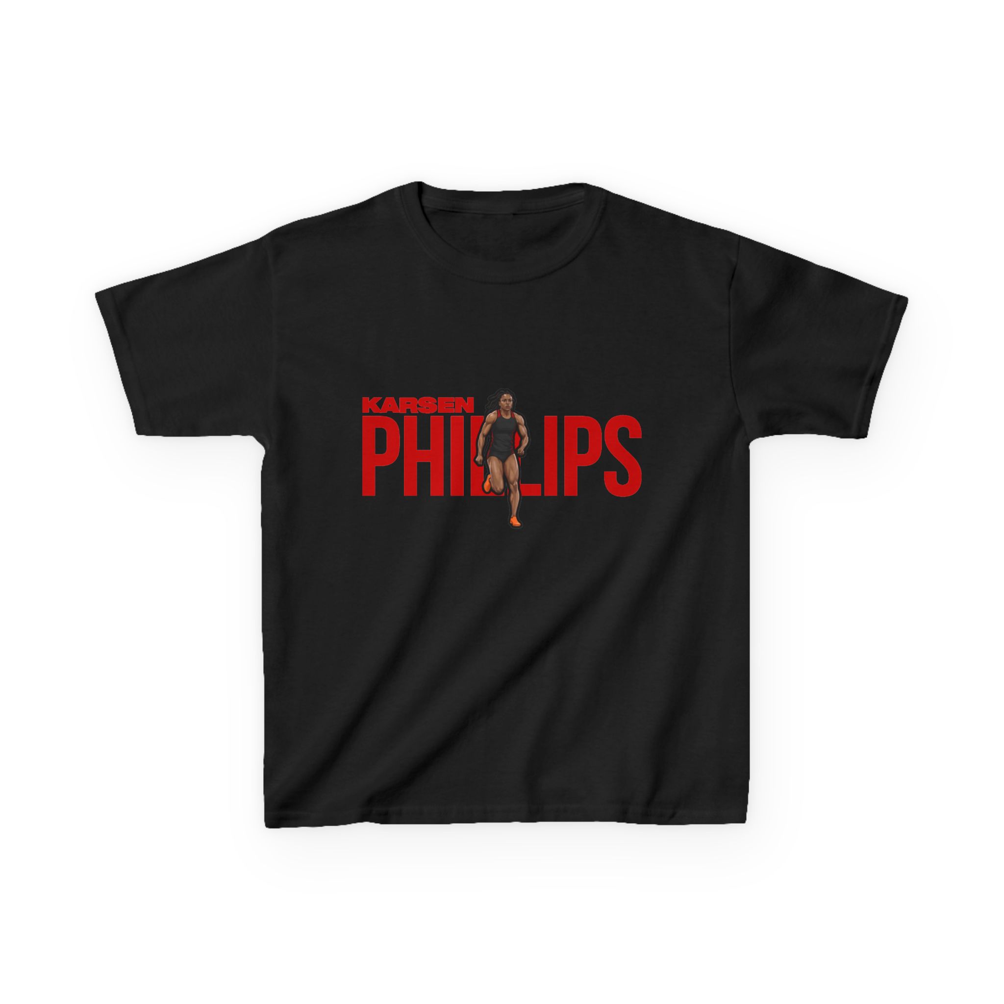 Youth Tee — character_player_name in Black