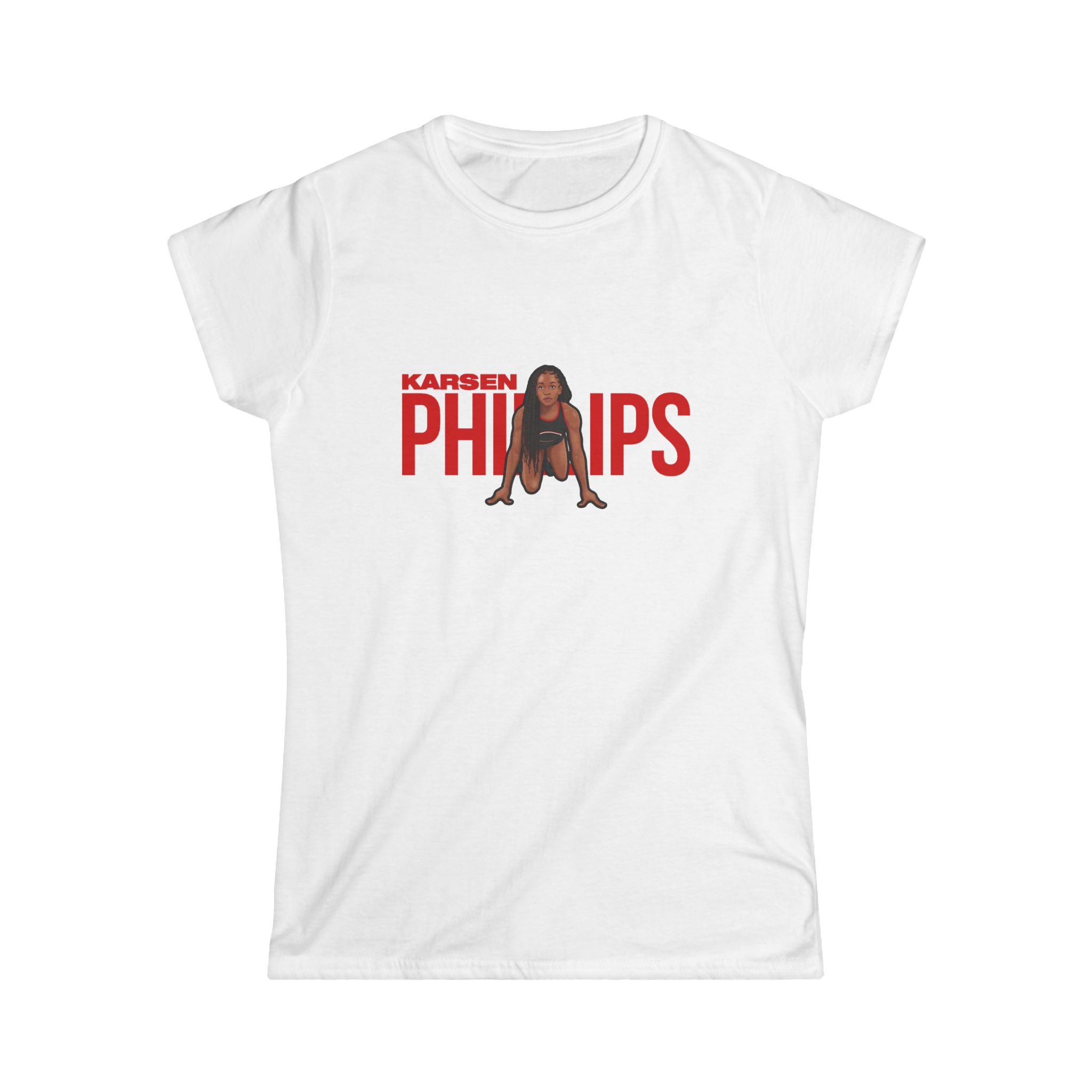 Women's Softstyle Tee — character_player_name in White