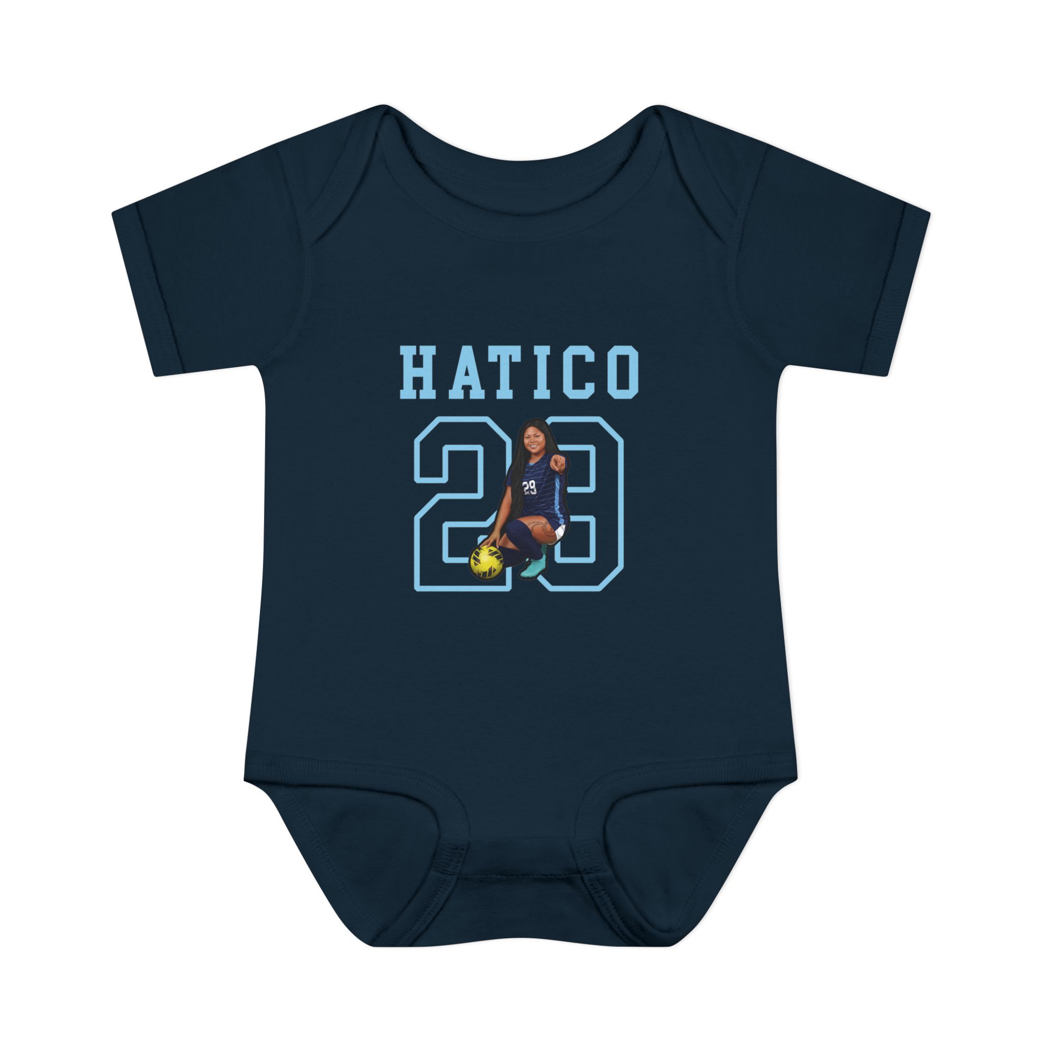 Baby Onesie — character_shirsey in Navy