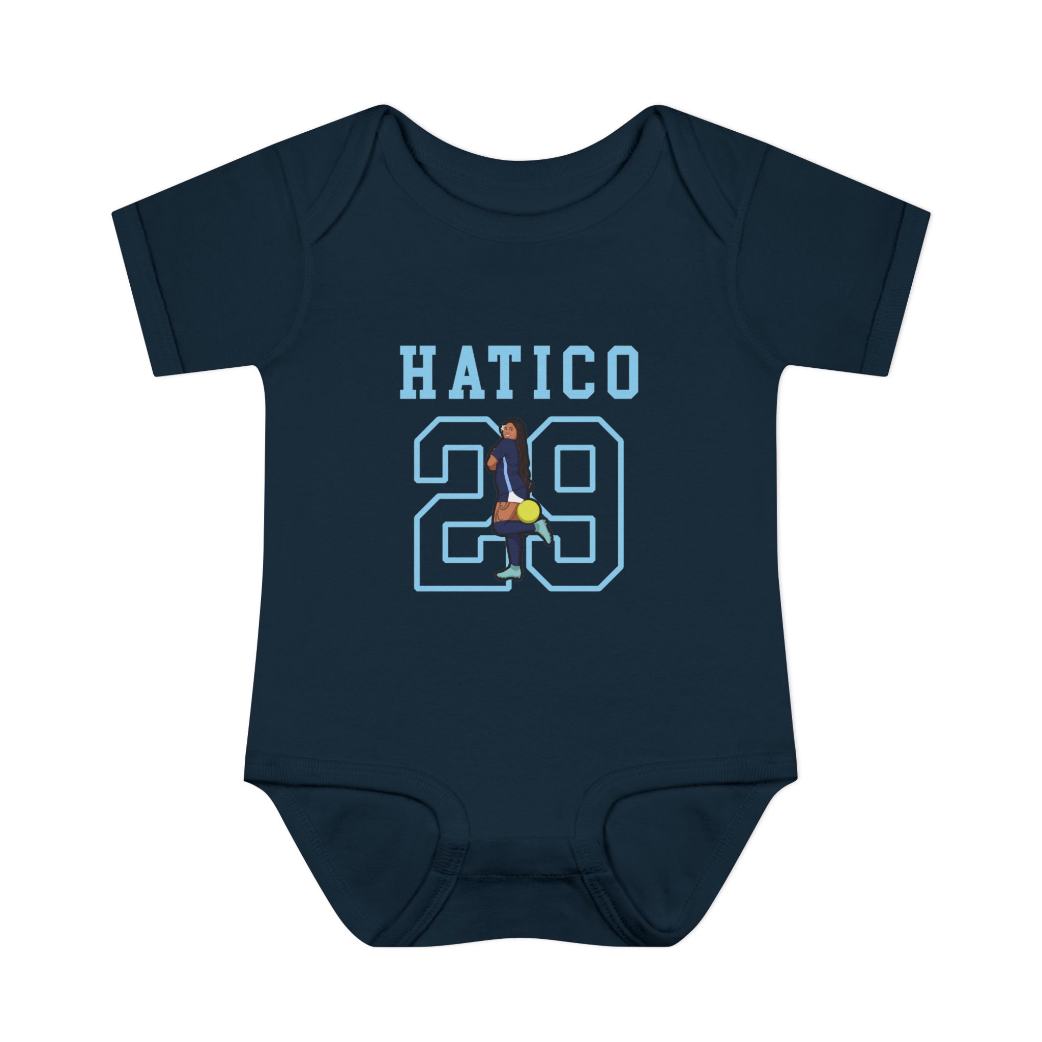 Baby Onesie — character_shirsey in Navy