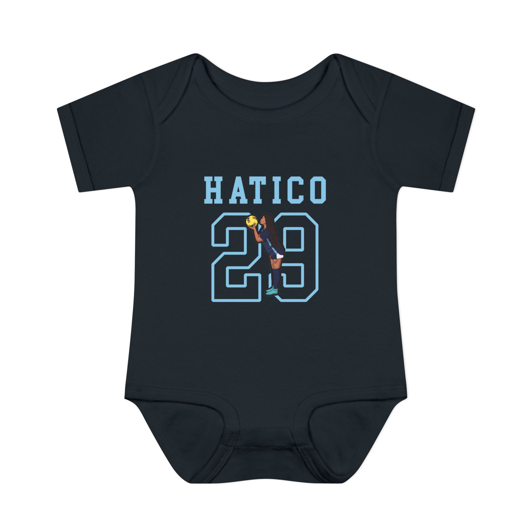 Baby Onesie — character_shirsey in Black